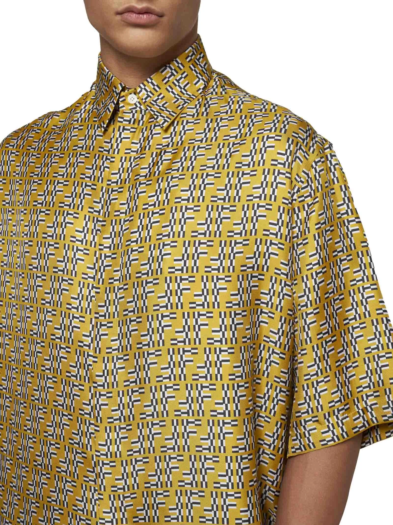 Fendi FF Labyrinth Silk Shirt sold by Lord & Taylor product image thumbnail 4
