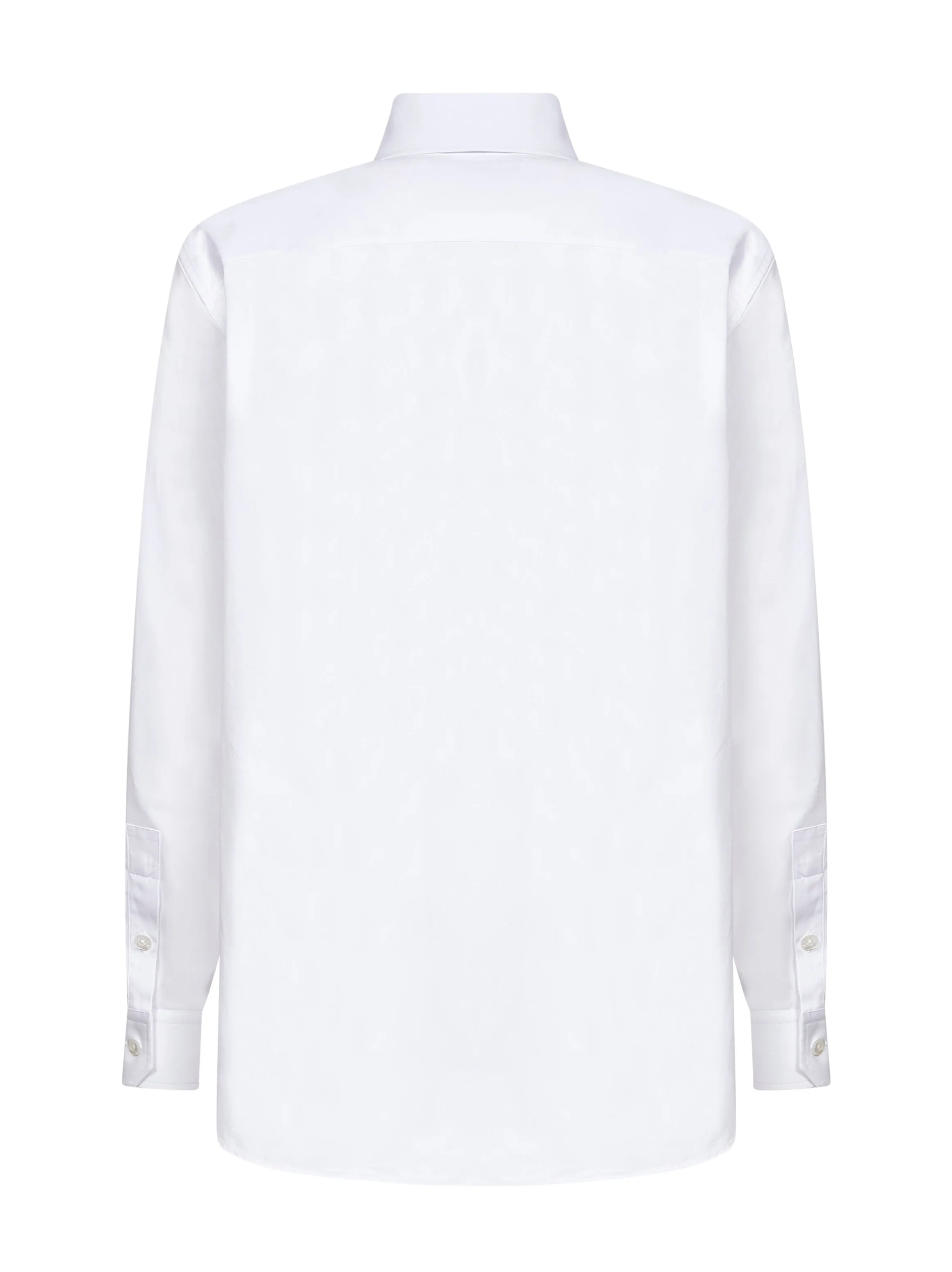 White Cotton Poplin Embroidered Shirt sold by Lord & Taylor product image thumbnail 2