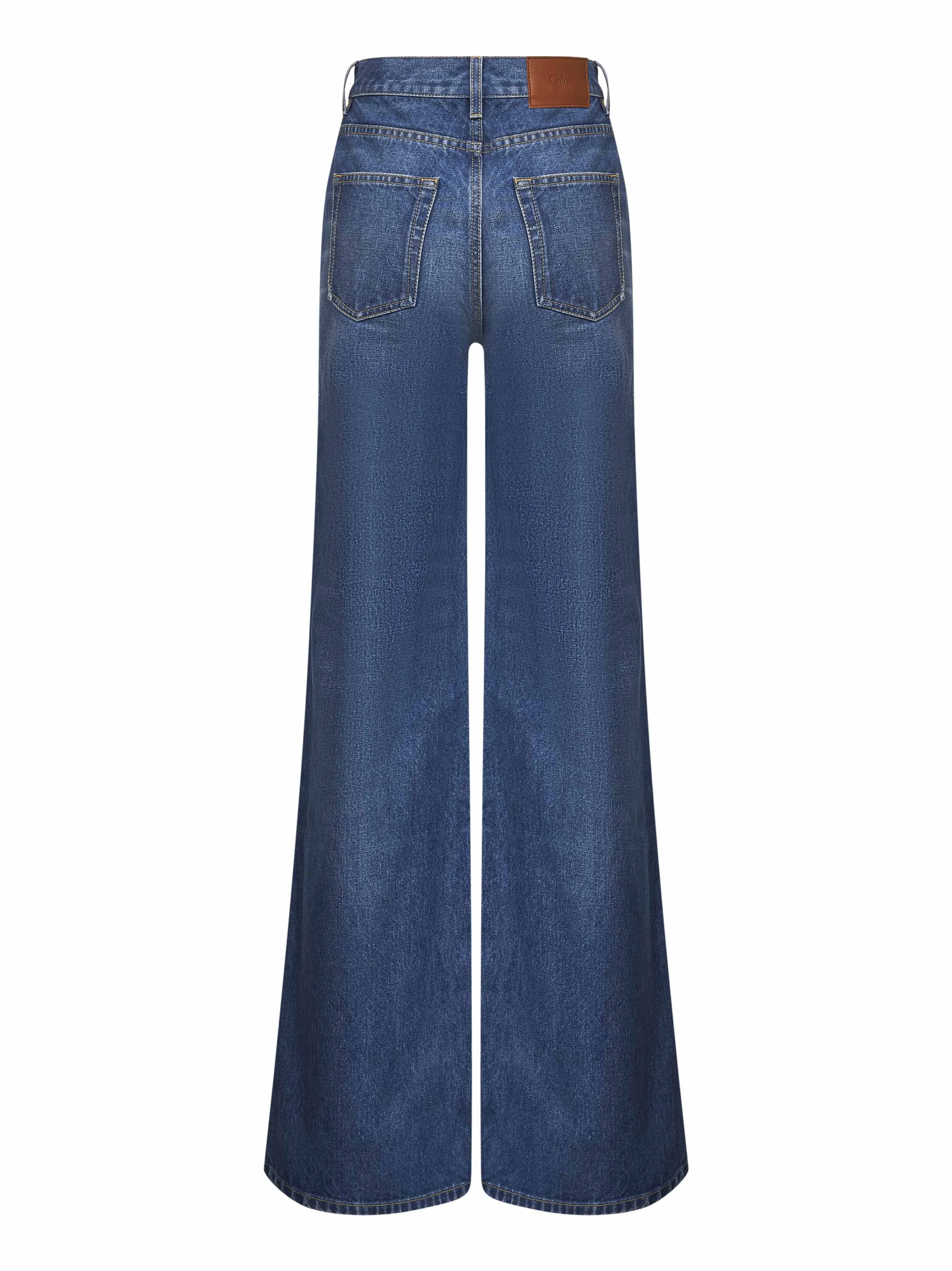 Blue High-Waisted Flare Jeans sold by Lord & Taylor product image thumbnail 2