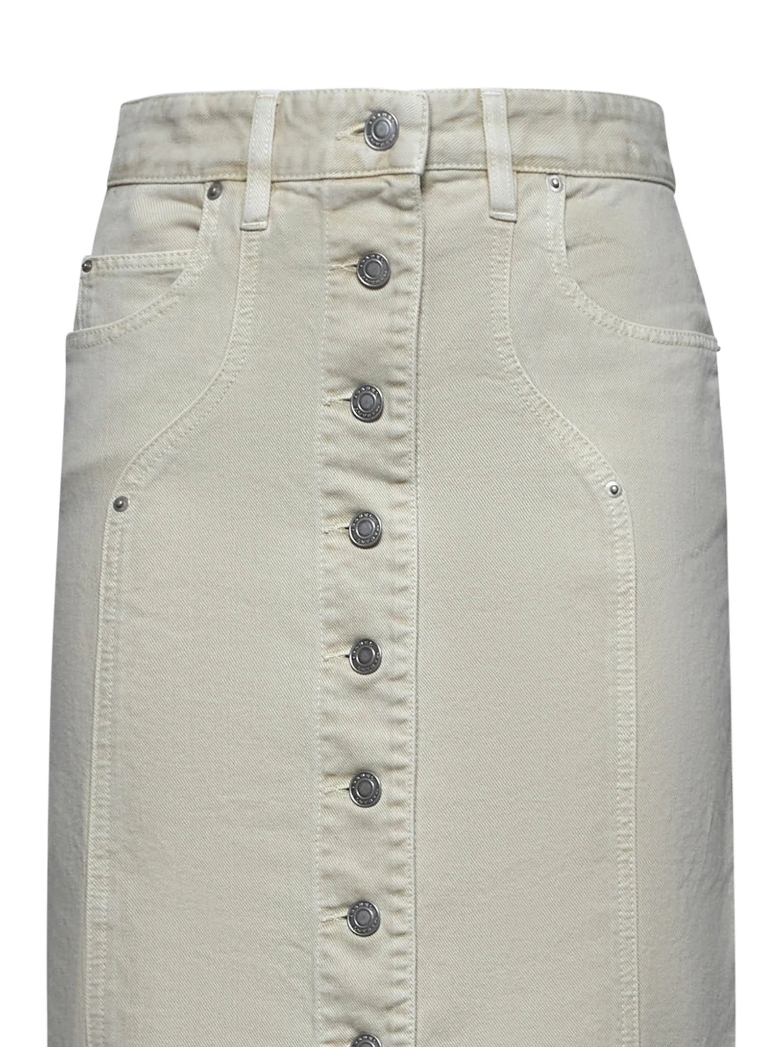 Isabel Marant Vandy Denim Midi Skirt sold by Lord & Taylor product image thumbnail 3