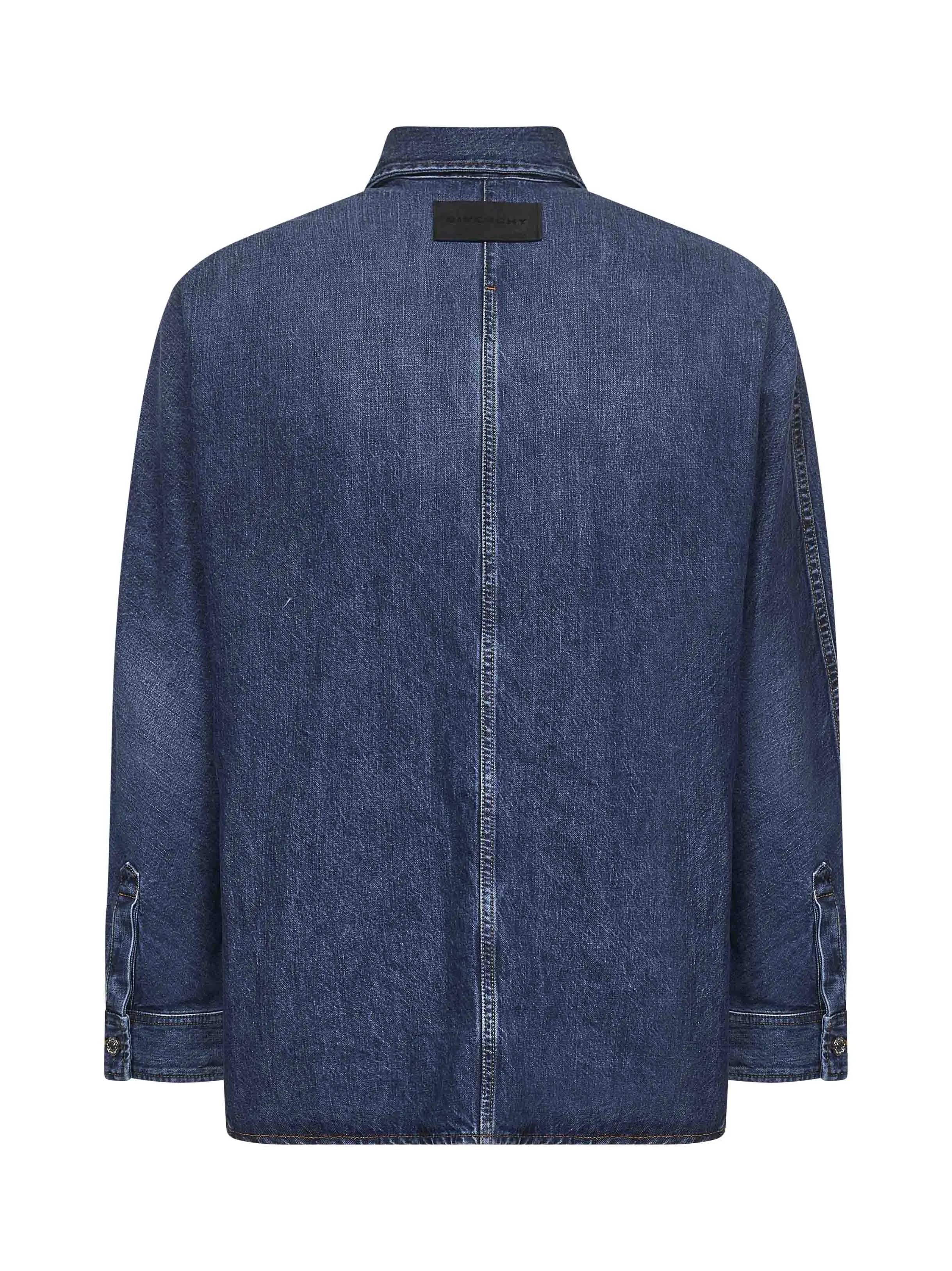 Blue Cotton Denim Overshirt sold by Lord & Taylor product image thumbnail 2