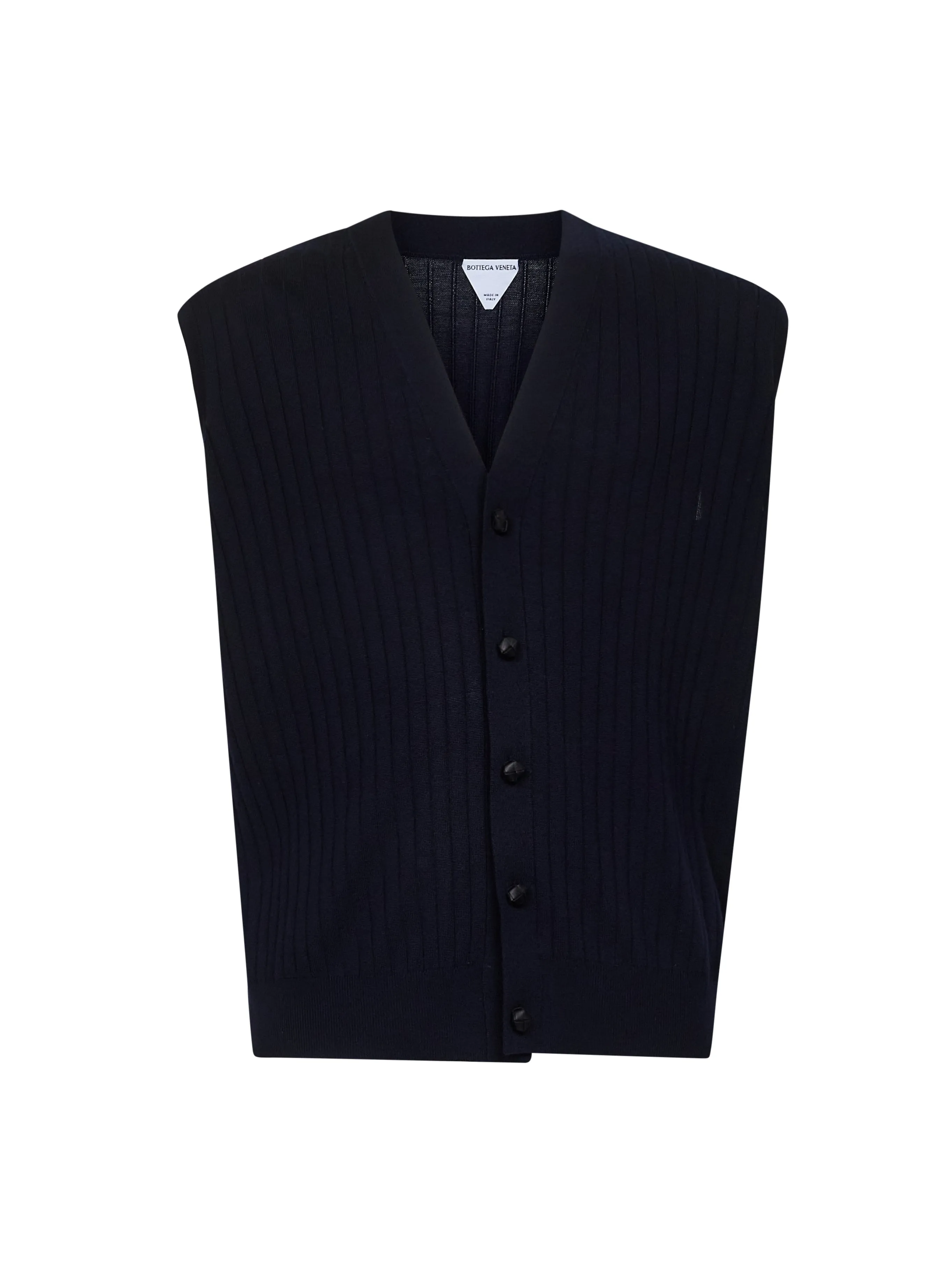 Blue Rib Knit Cardigan Vest sold by Lord & Taylor