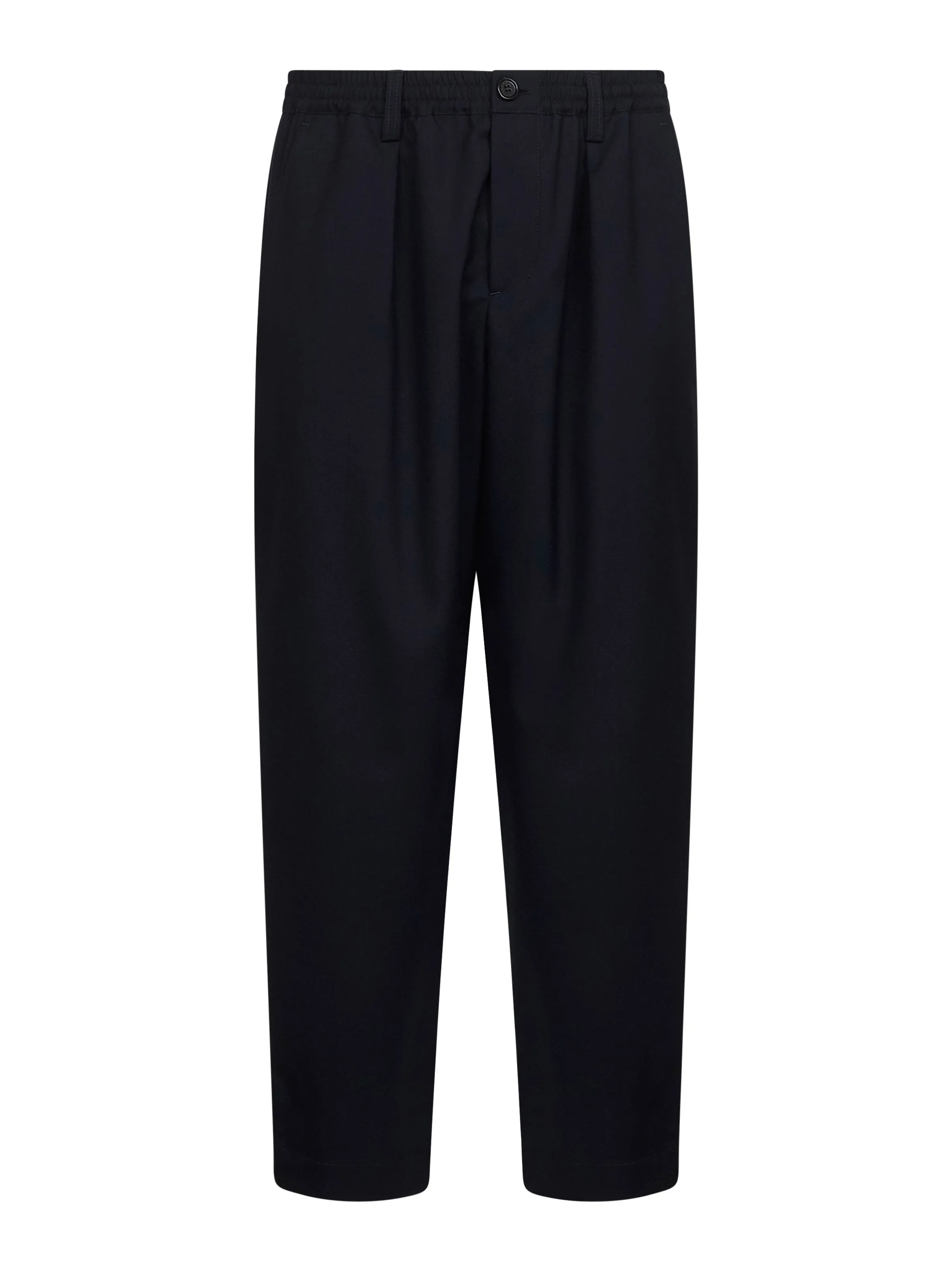 Blue Tropical Wool Crop Trousers sold by Lord & Taylor