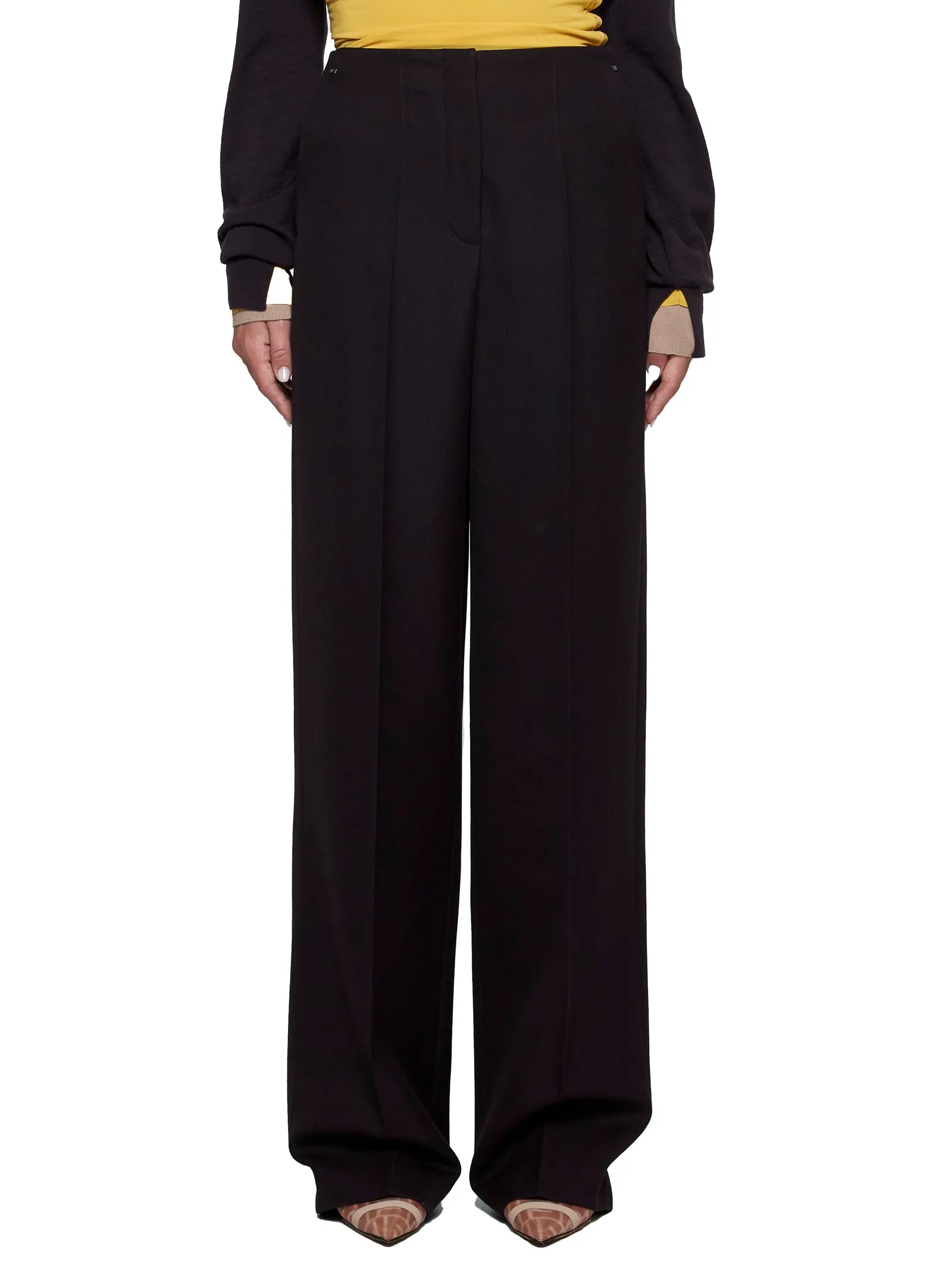 Fendi Wool Trousers in Bordeaux sold by Lord & Taylor product image thumbnail 3