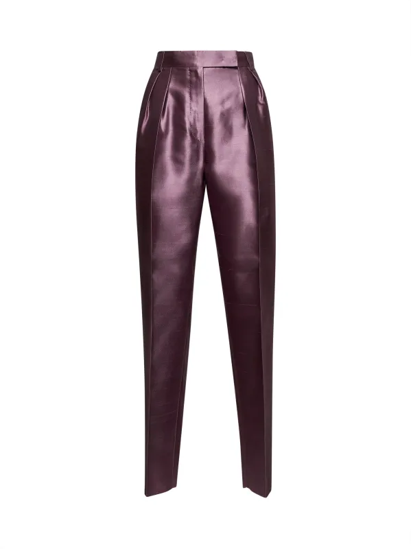 Mauve Mikado Adige Trousers sold by Lord & Taylor