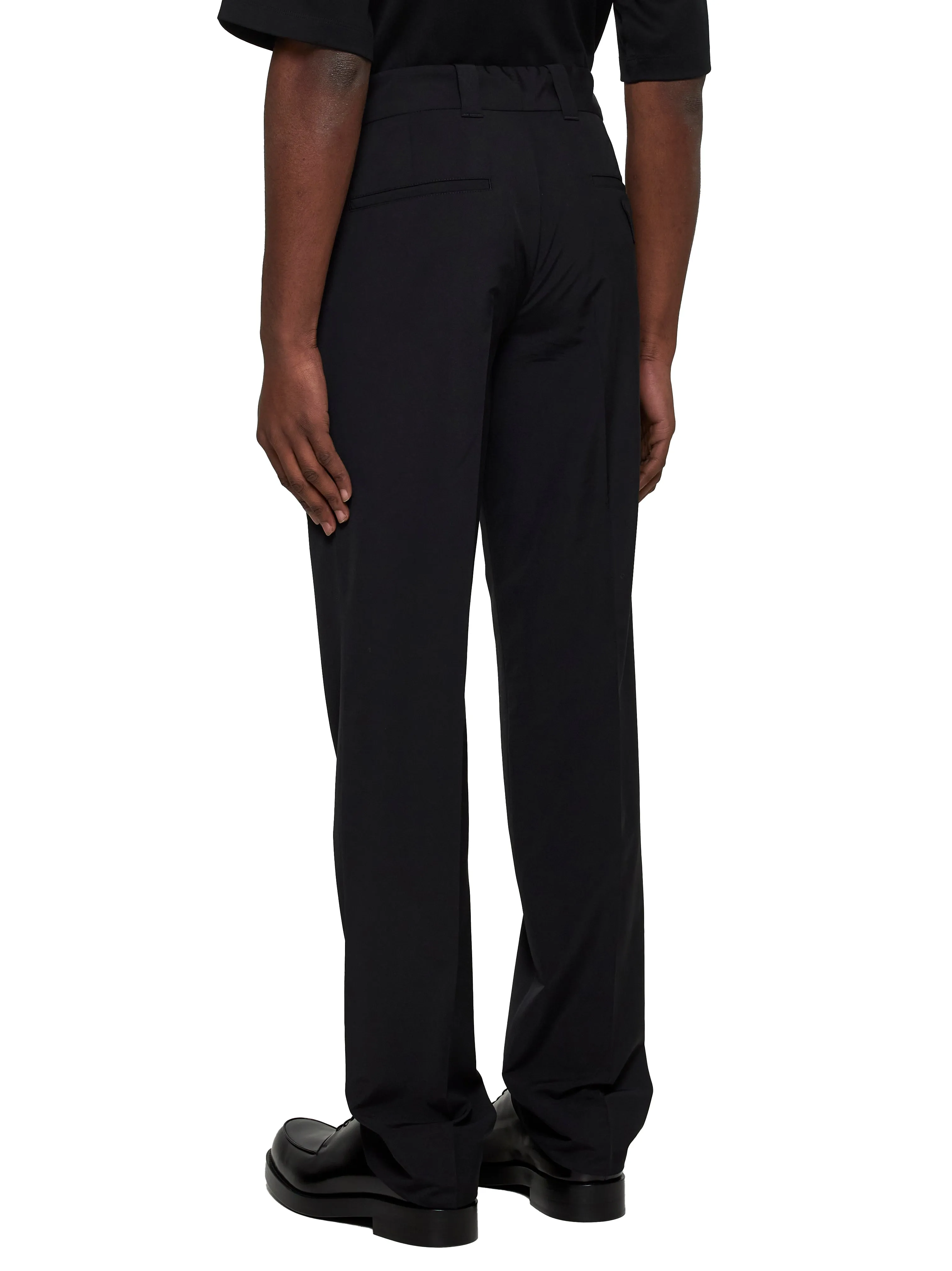 Black Wool Blend Tailored Trousers sold by Lord & Taylor product image thumbnail 3