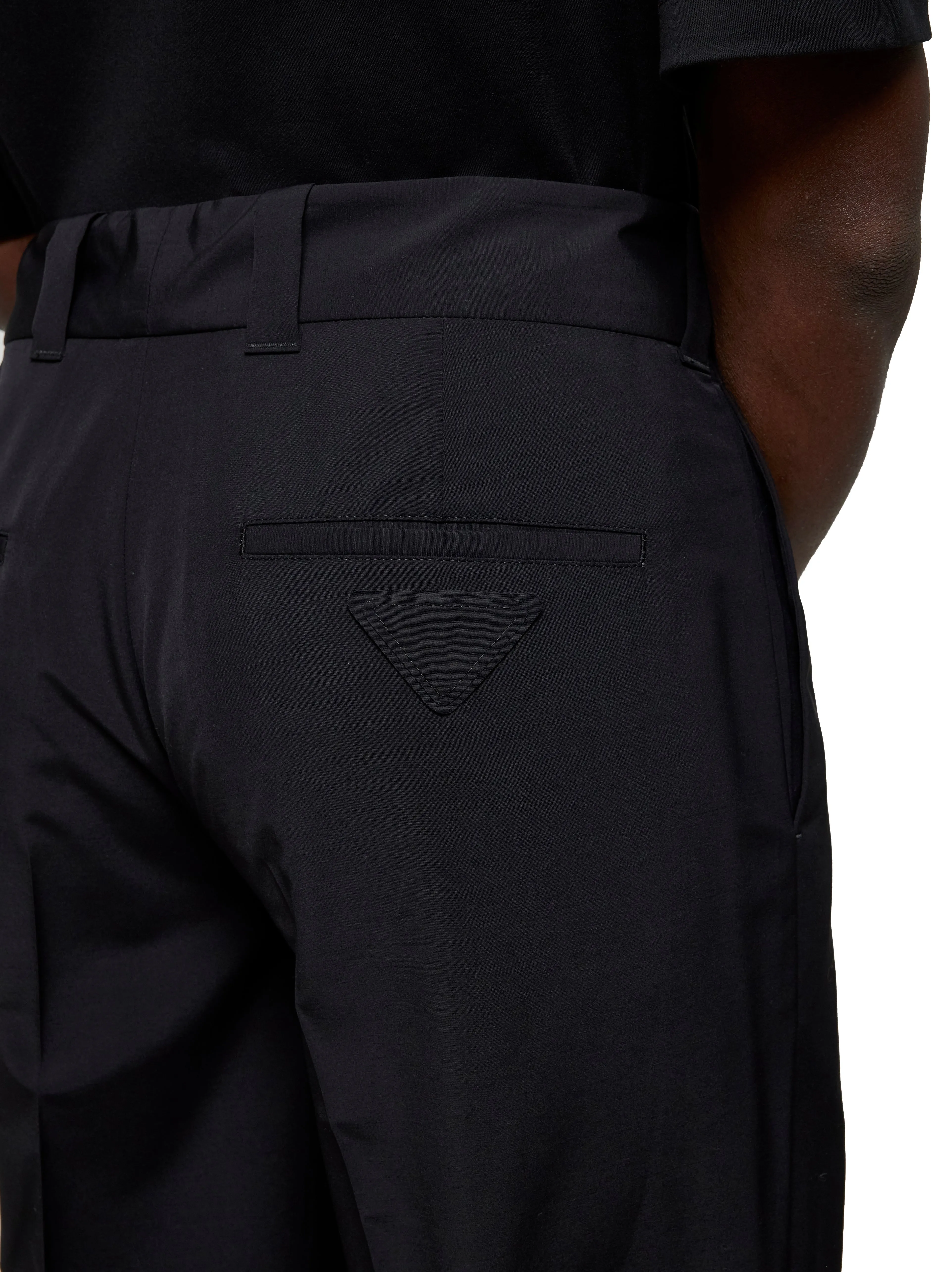 Black Wool Blend Tailored Trousers sold by Lord & Taylor product image thumbnail 4