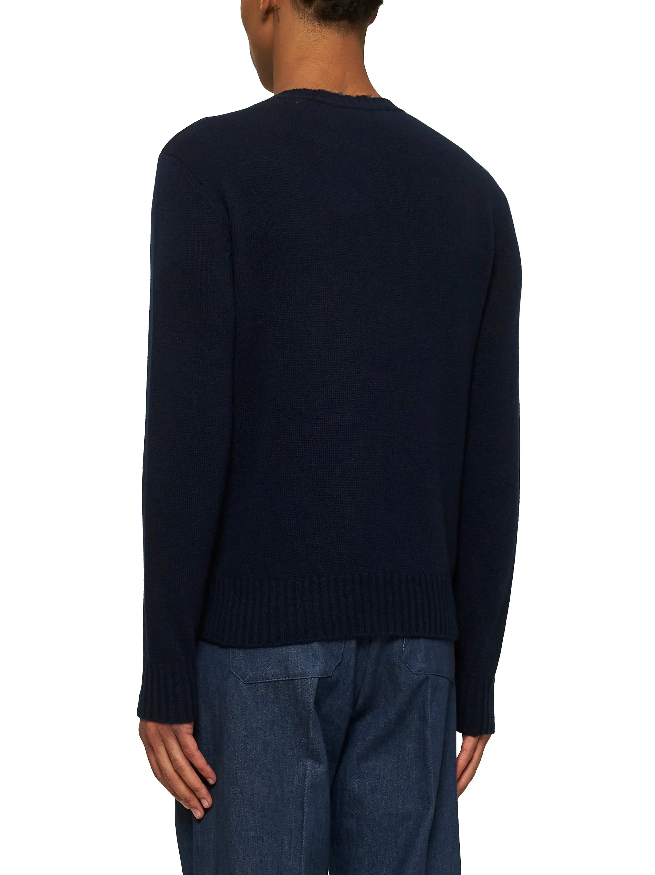 Blue Embroidered Wool Sweater sold by Lord & Taylor product image thumbnail 3