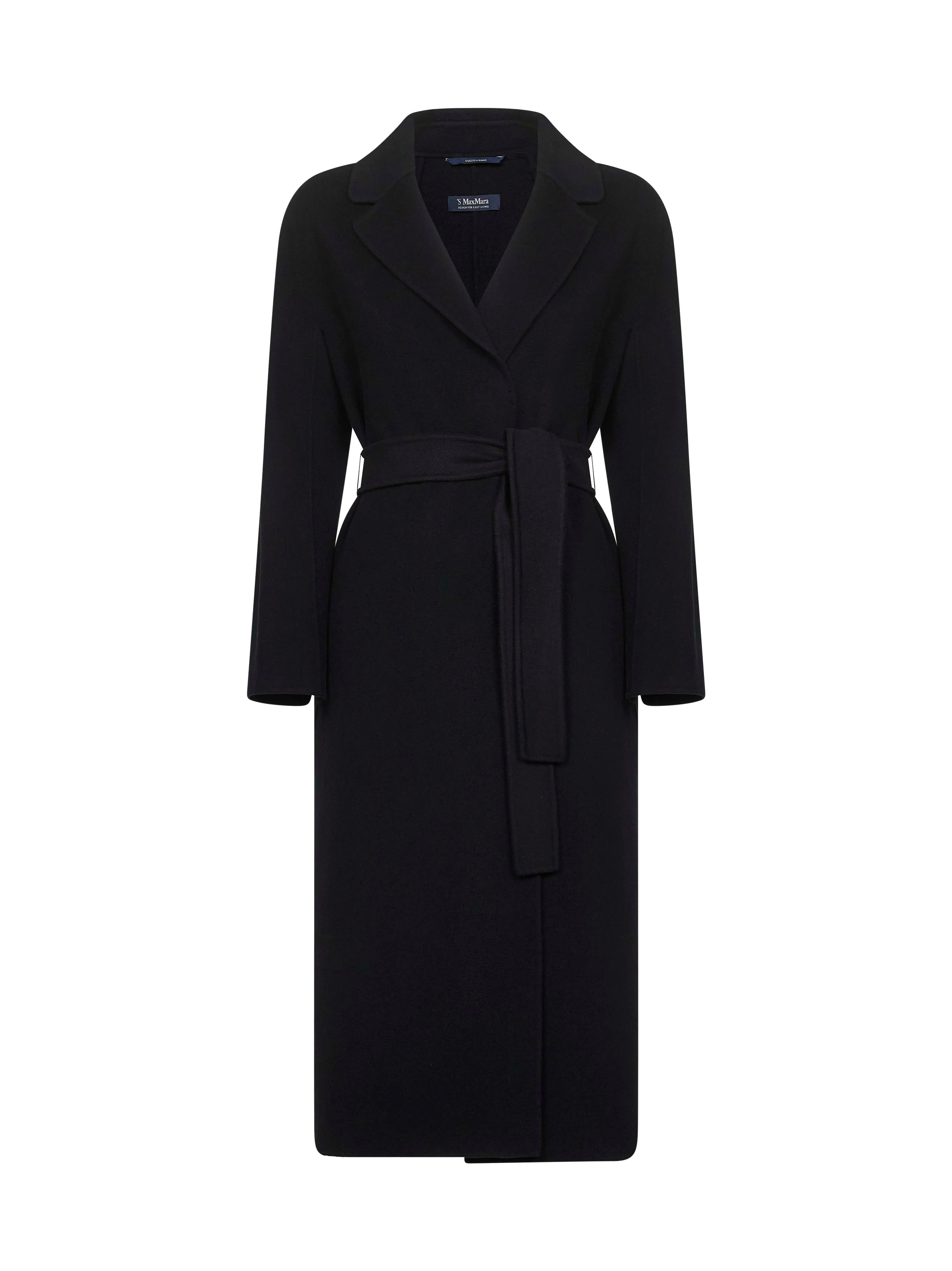 Black Double Broadcloth Robe Coat sold by Lord & Taylor