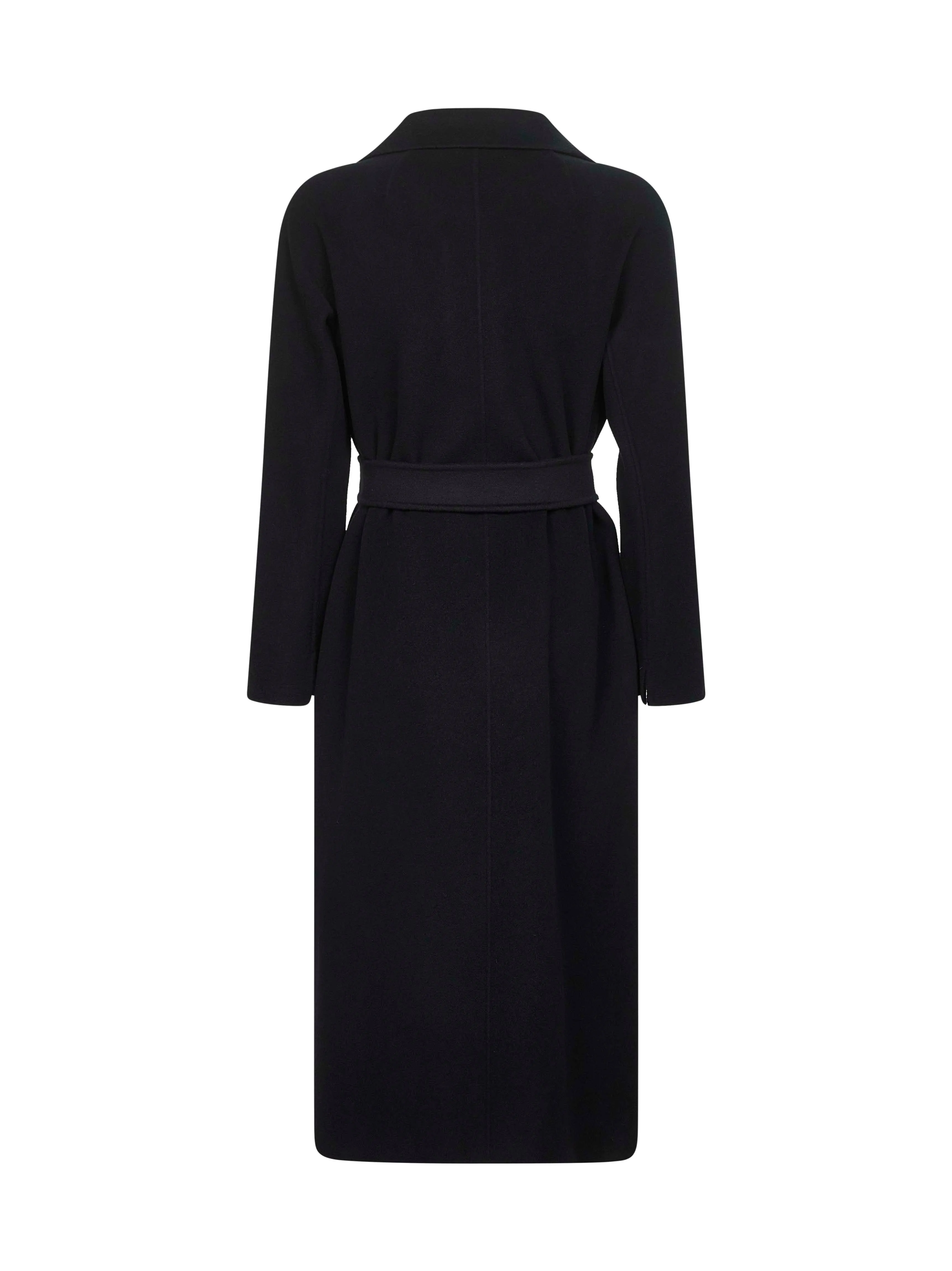 Black Double Broadcloth Robe Coat sold by Lord & Taylor product image thumbnail 2