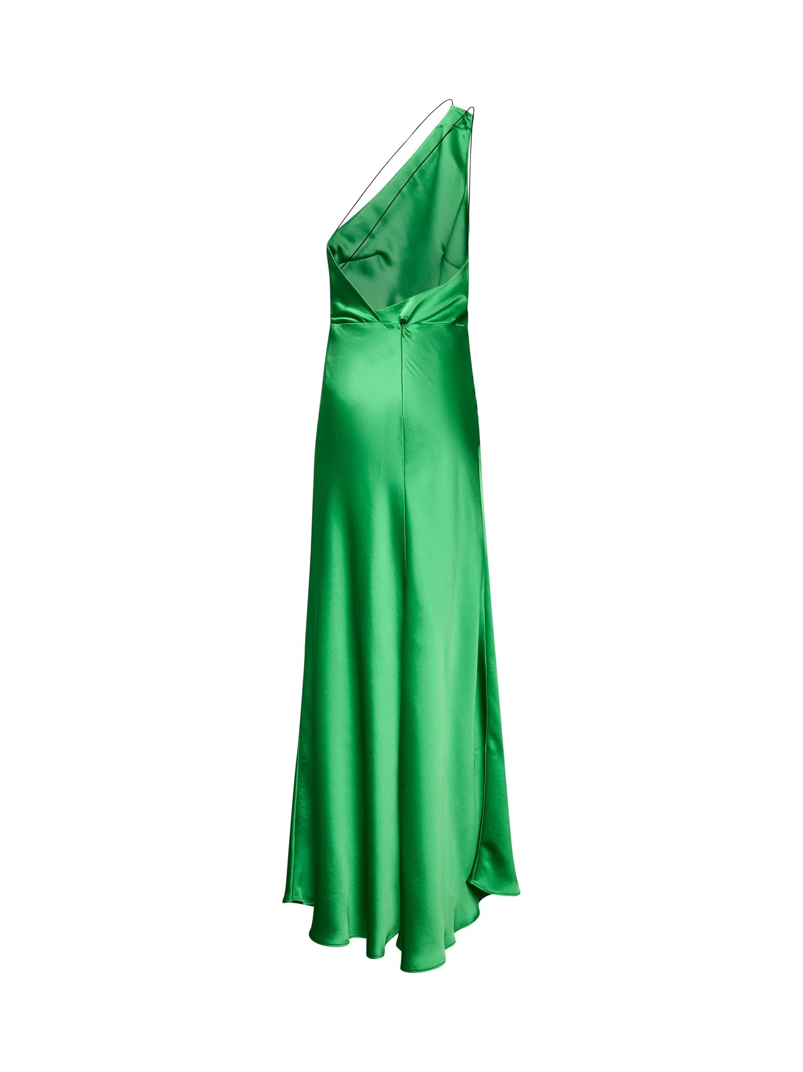 Green Satin Aloysia One-Shoulder Dress sold by Lord & Taylor product image thumbnail 2