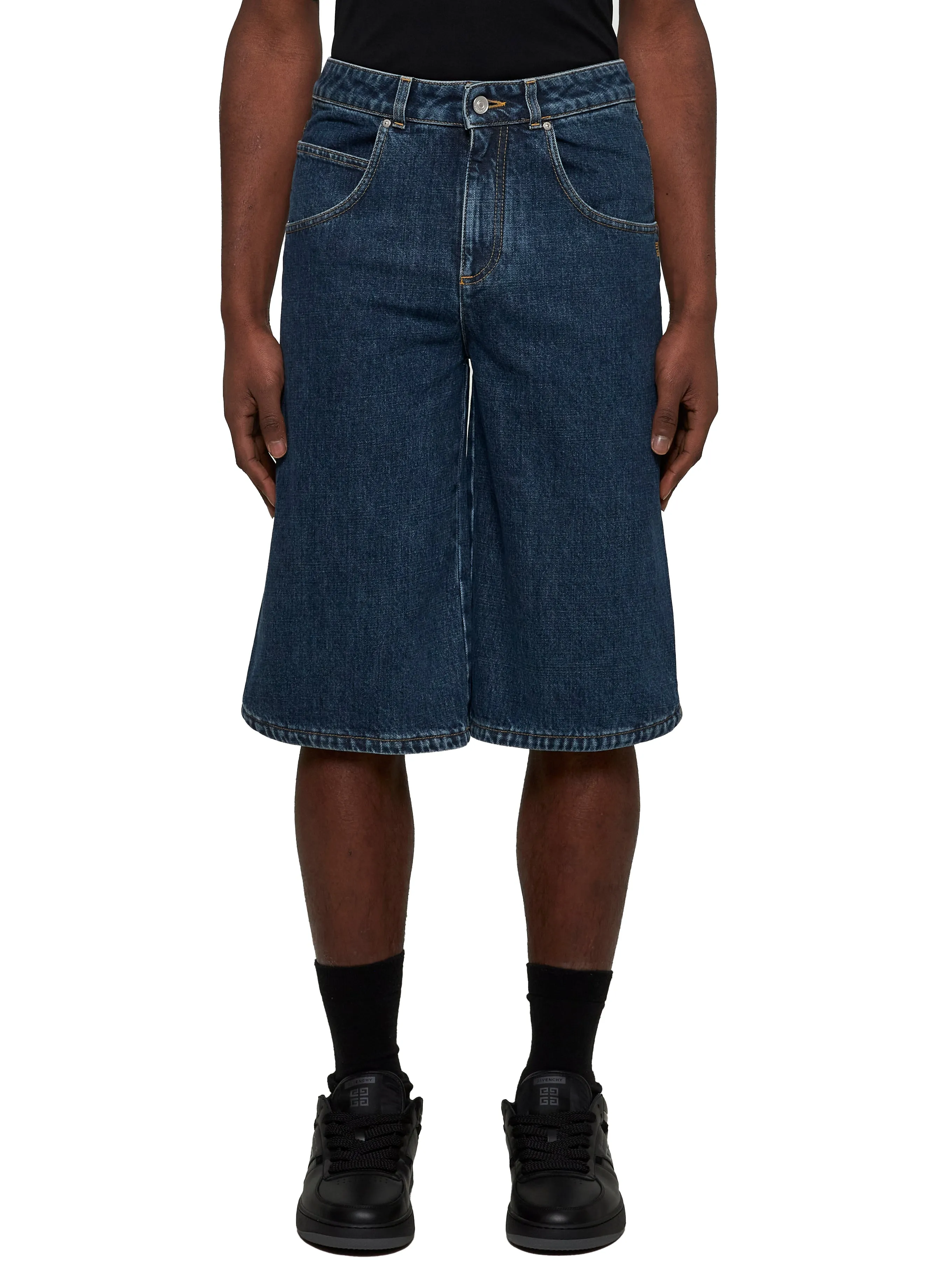 Blue Denim Bermuda Shorts sold by Lord & Taylor product image thumbnail 3