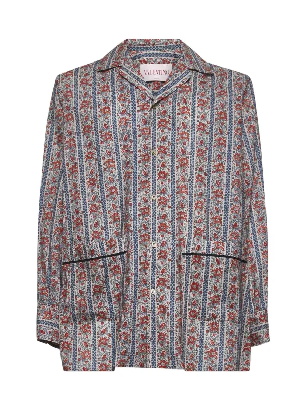 Voyage Imaginaire Print Muslin Pyjama Shirt sold by Lord & Taylor