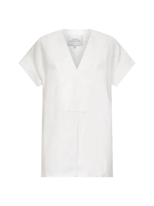 White Linen Blend Circe Top sold by Lord & Taylor