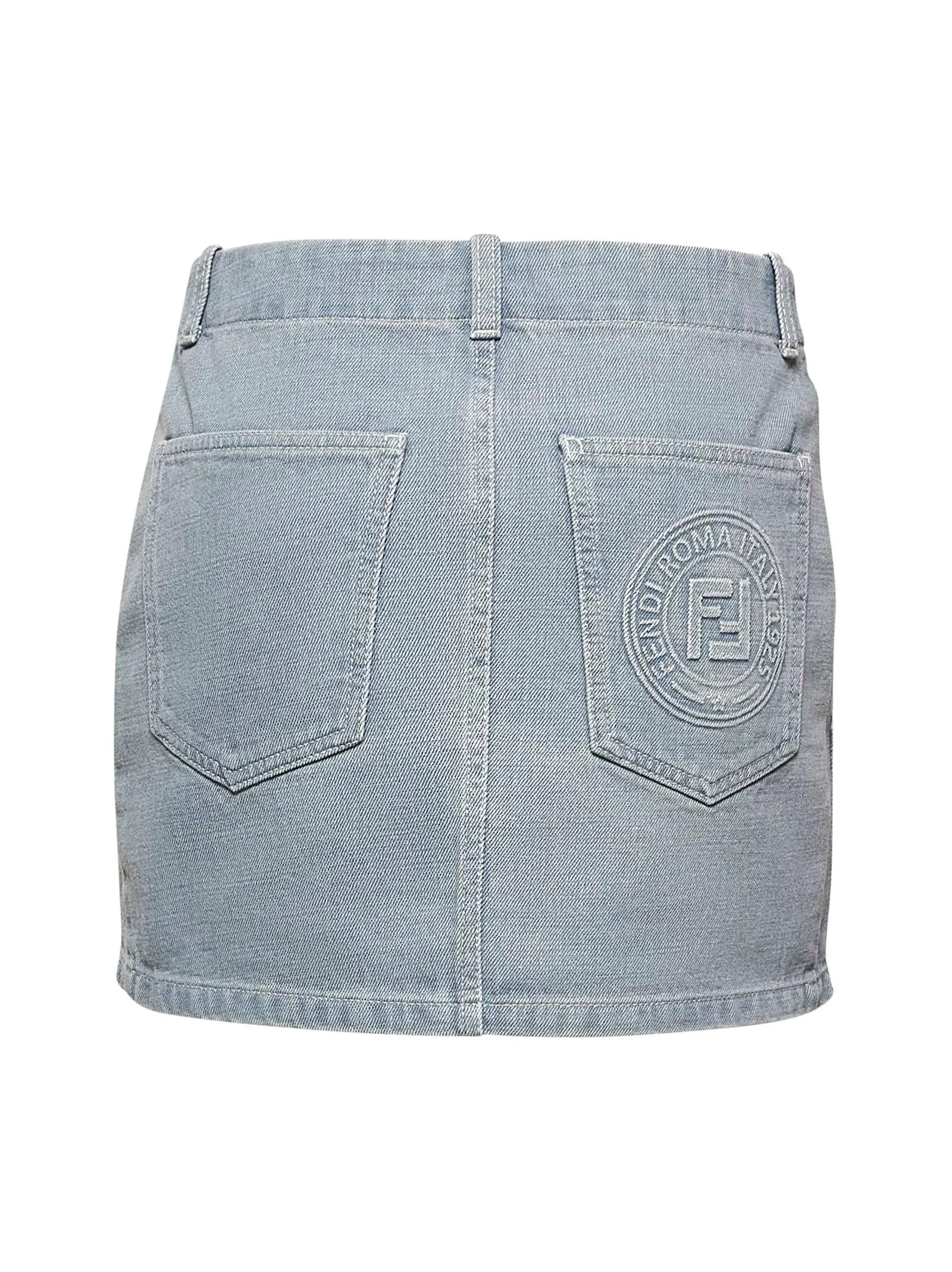 Light Blue Denim Miniskirt sold by Lord & Taylor product image thumbnail 2