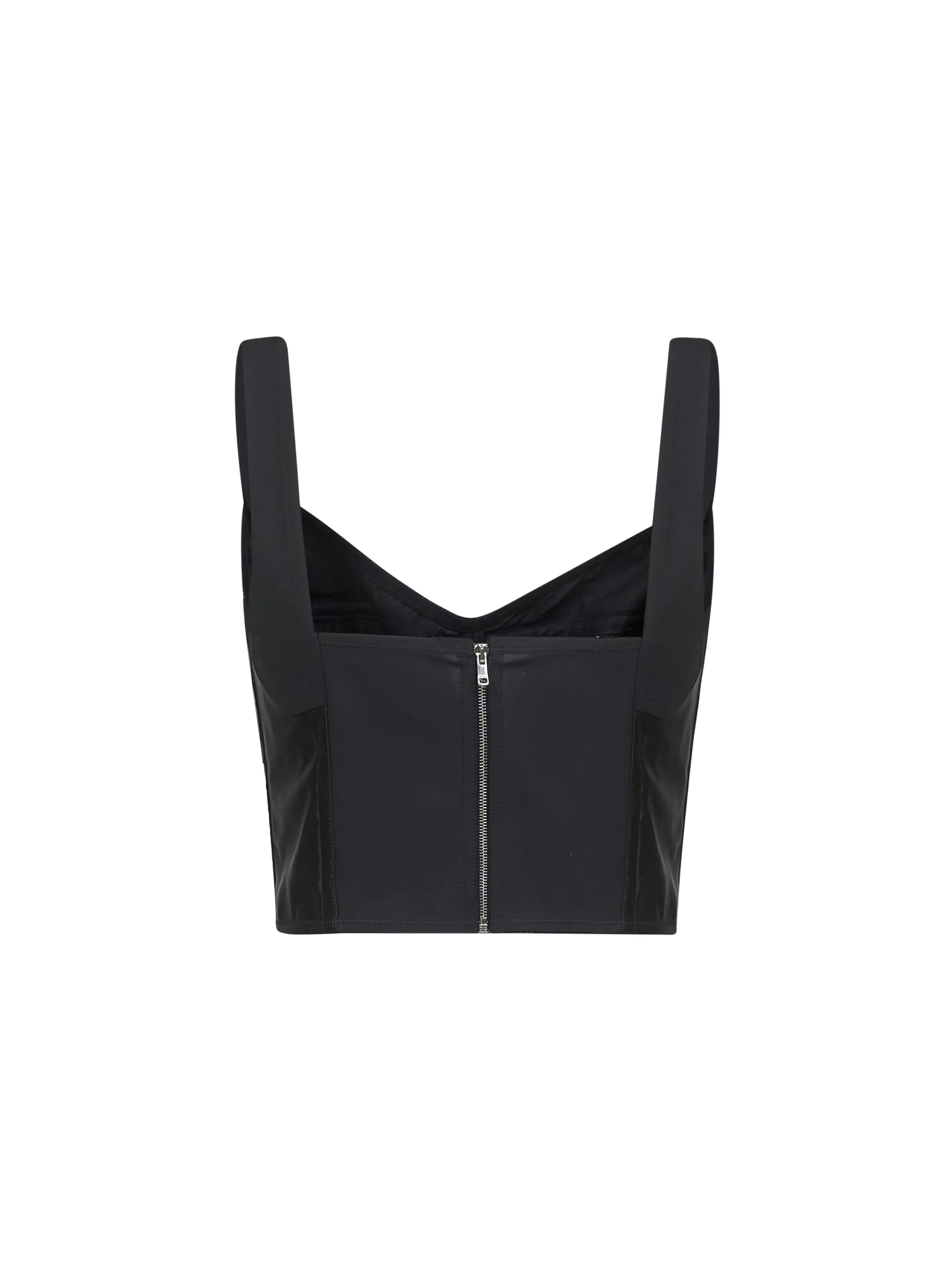 Black Charmeuse Corset Bustier Top sold by Lord & Taylor product image thumbnail 2