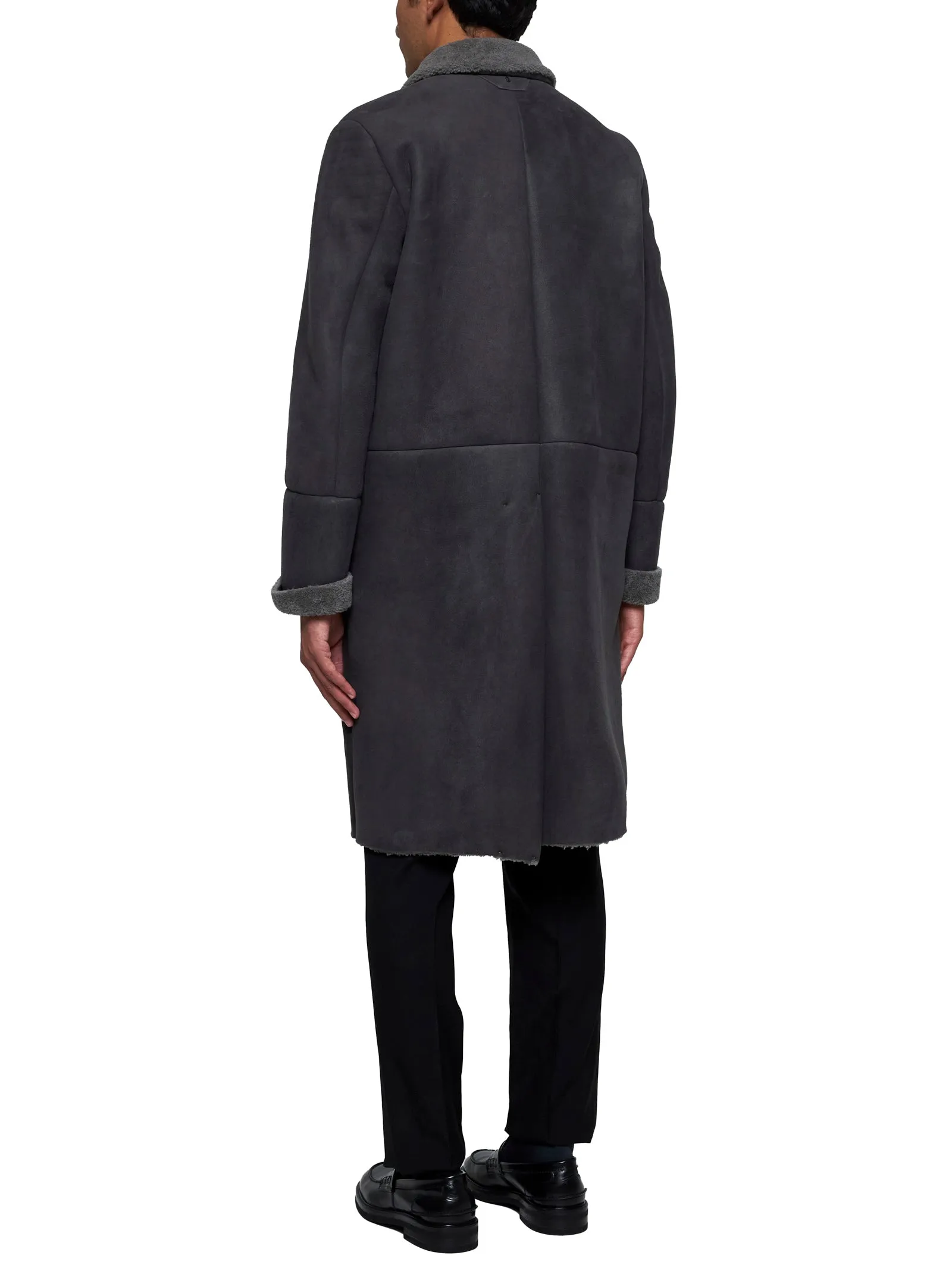 Salvatore Santoro Leather and Shearling Coat sold by Lord & Taylor product image thumbnail 3