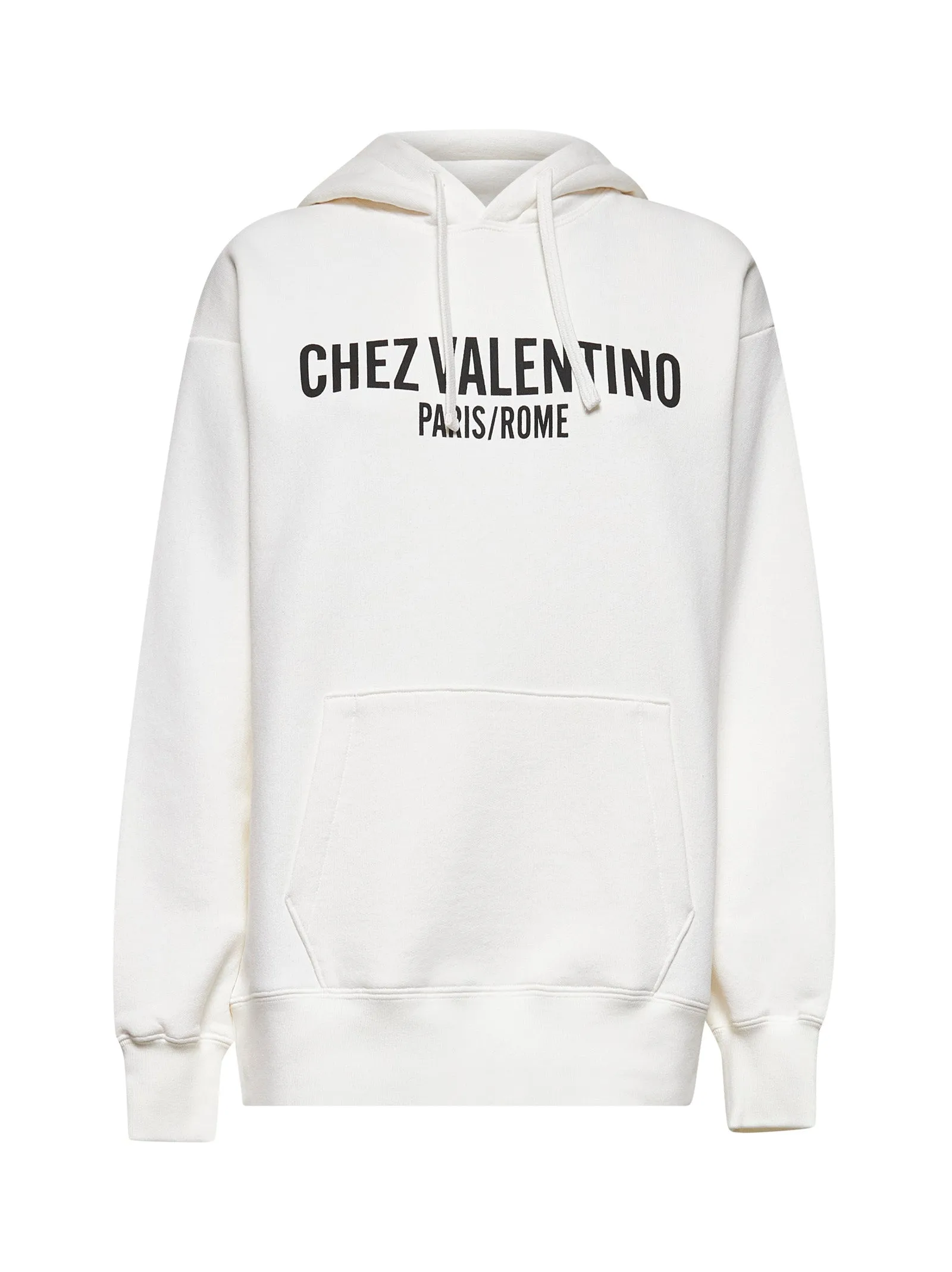 Ivory Chez Valentino Print Hoodie sold by Lord & Taylor