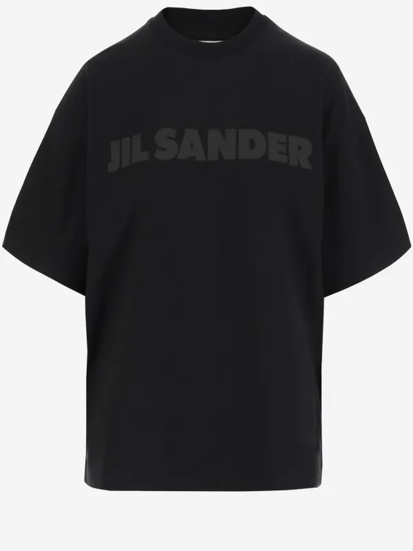 Cotton Jersey T-Shirt with Logo made by Jil Sander