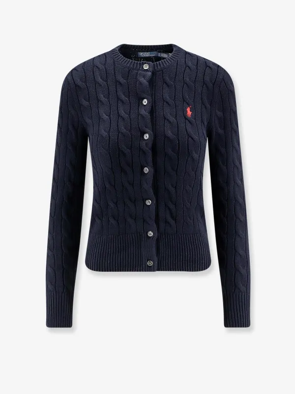 Cotton Cardigan with Contrasting Logo sold by Lord & Taylor