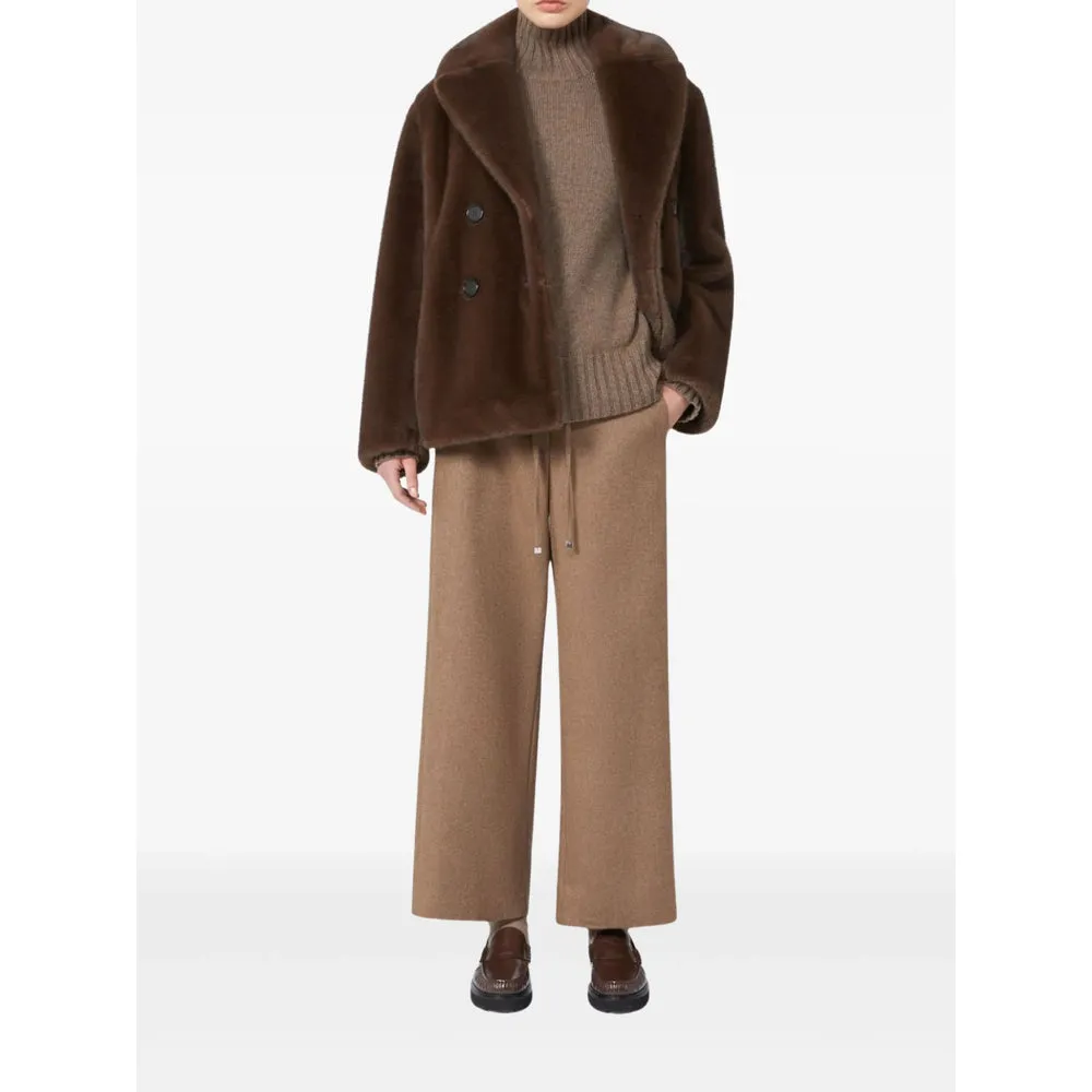 Max Mara Brown Faux Fur Outerwear sold by Lord & Taylor product image thumbnail 4