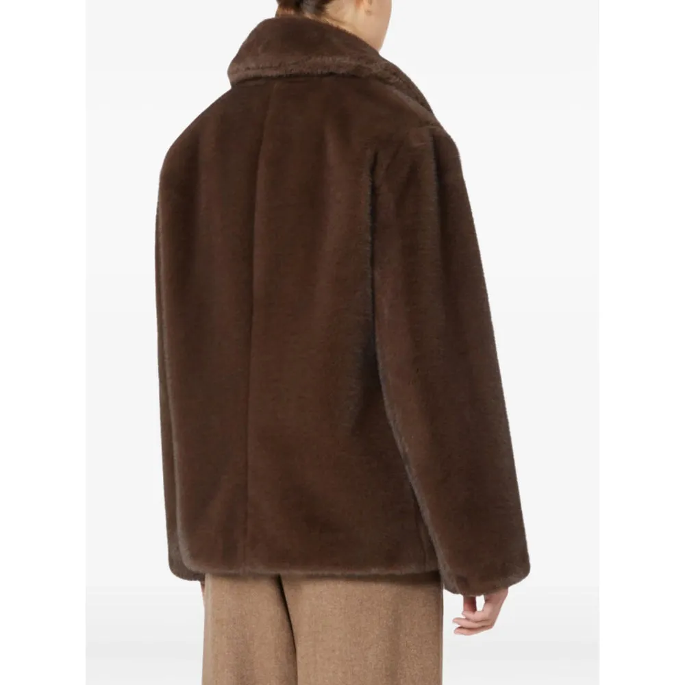 Max Mara Brown Faux Fur Outerwear sold by Lord & Taylor product image thumbnail 3