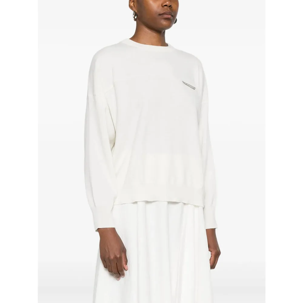 Brunello Cucinelli Off-White Sweater sold by Lord & Taylor product image thumbnail 4