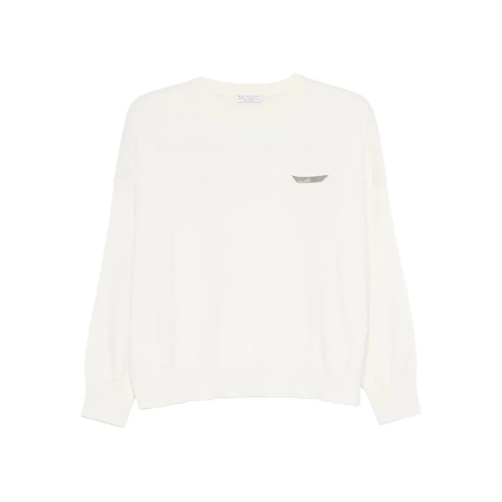 Brunello Cucinelli Off-White Sweater sold by Lord & Taylor