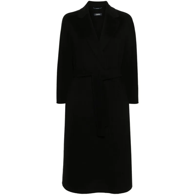 Max Mara Black Virgin Wool Coat sold by Lord & Taylor
