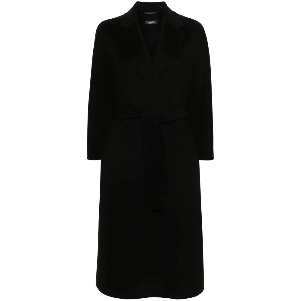 Max Mara Black Virgin Wool Coat sold by Lord & Taylor