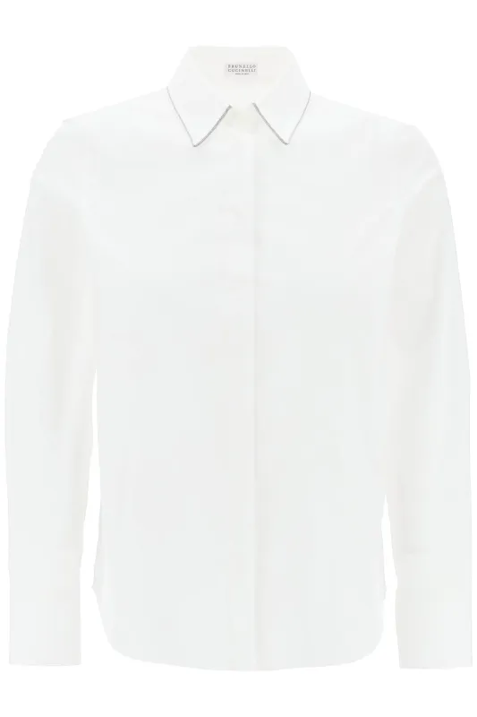 COLLAR TRIM LONG SLEEVE SHIRT sold by Lord & Taylor