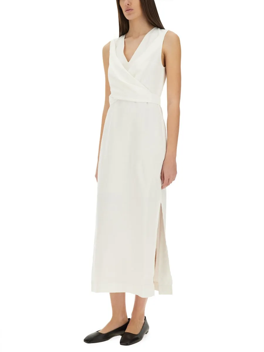 TWILL WRAP MIDI DRESS sold by Lord & Taylor product image thumbnail 2