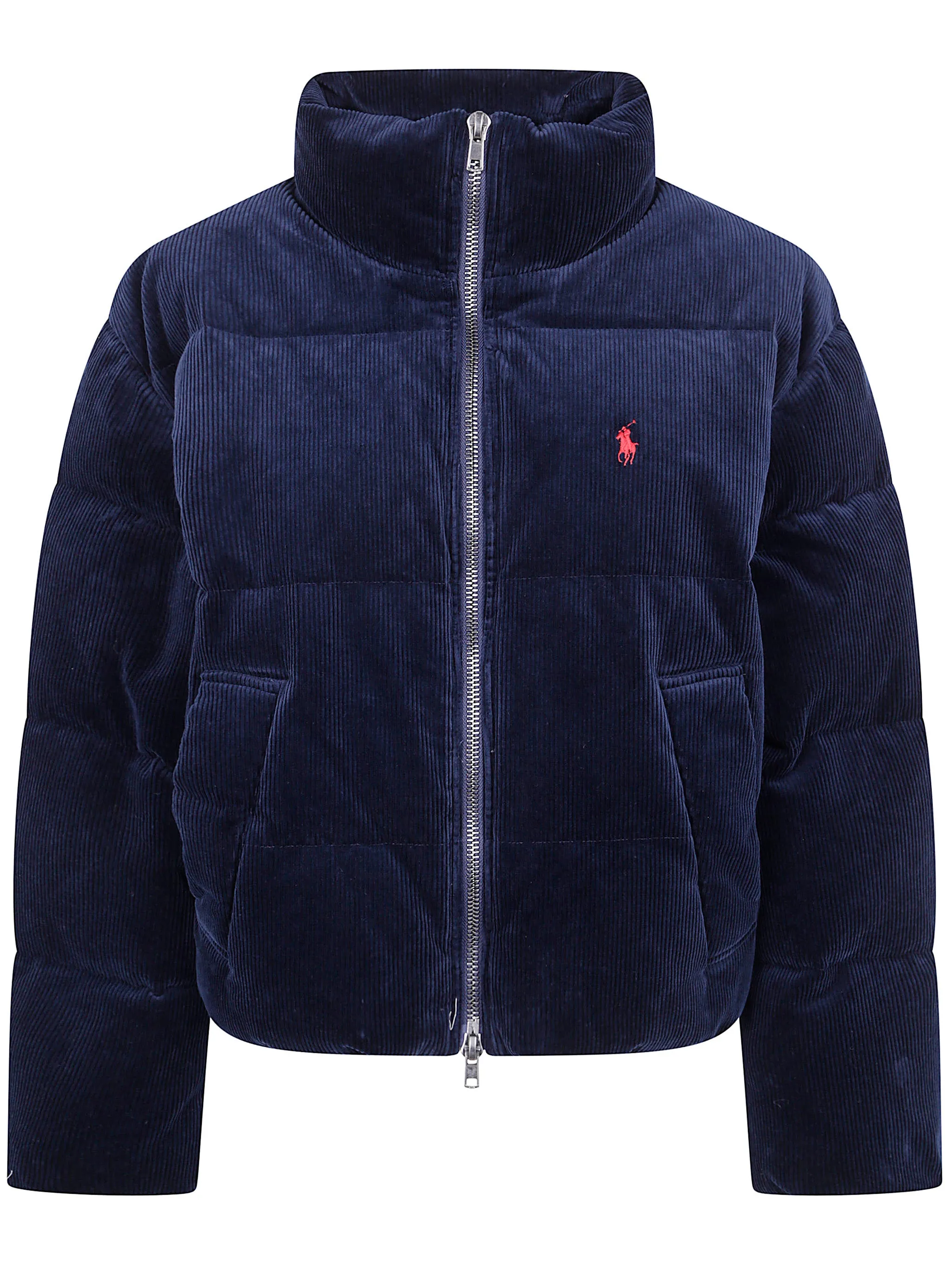 MIDNIGHT BLUE STRETCH CORDUROY DOWN JACKET sold by Lord & Taylor