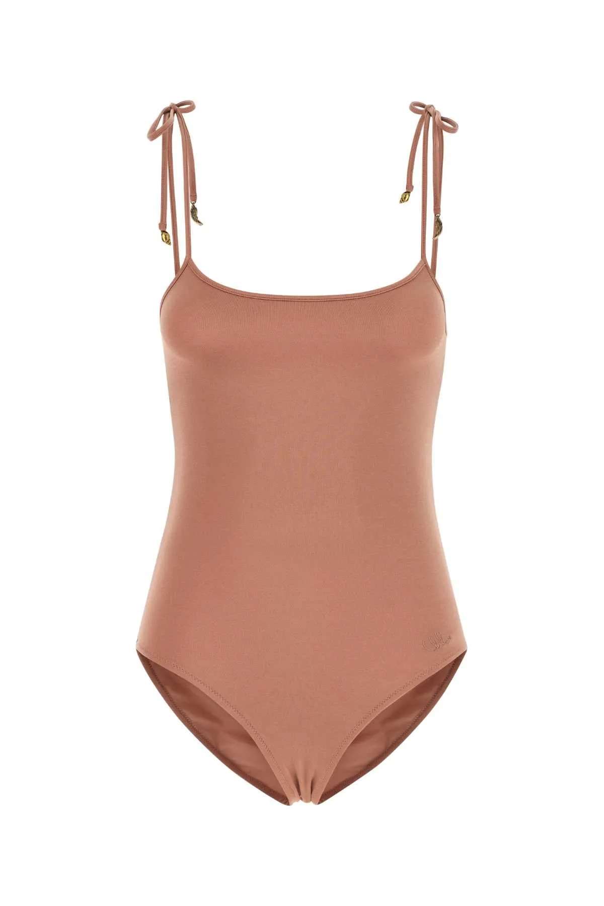 ANTIQUED PINK STRETCH NYLON SWIMSUIT sold by Lord & Taylor