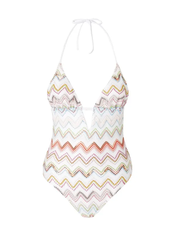 ZIG ZAG LAMÉ ONEPIECE SWIMSUIT sold by Lord & Taylor