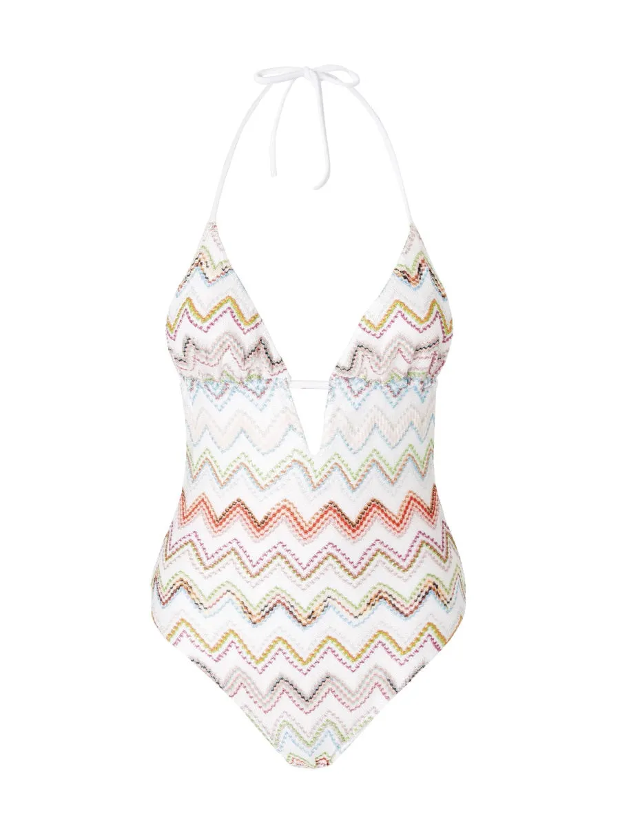 ZIG ZAG LAMÉ ONEPIECE SWIMSUIT sold by Lord & Taylor