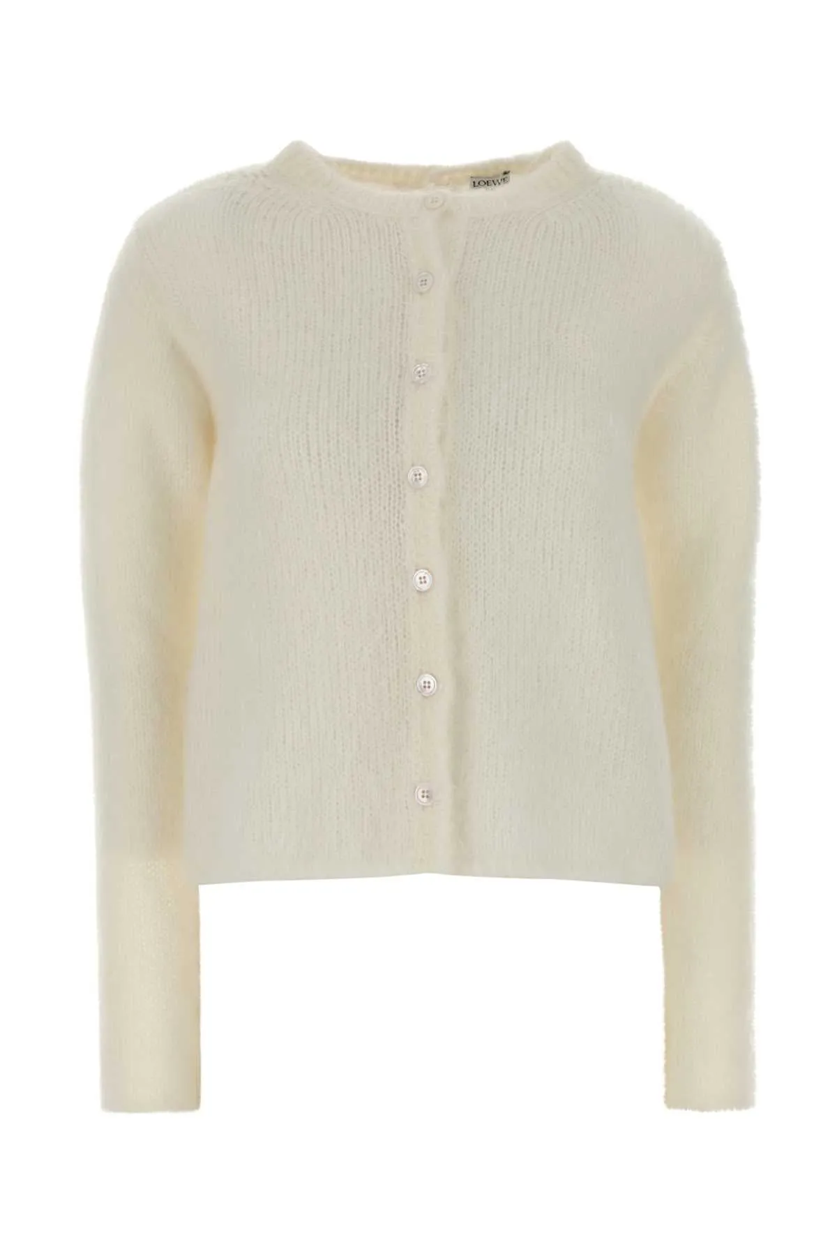 IVORY STRETCH MOHAIR BLEND CARDIGAN sold by Lord & Taylor