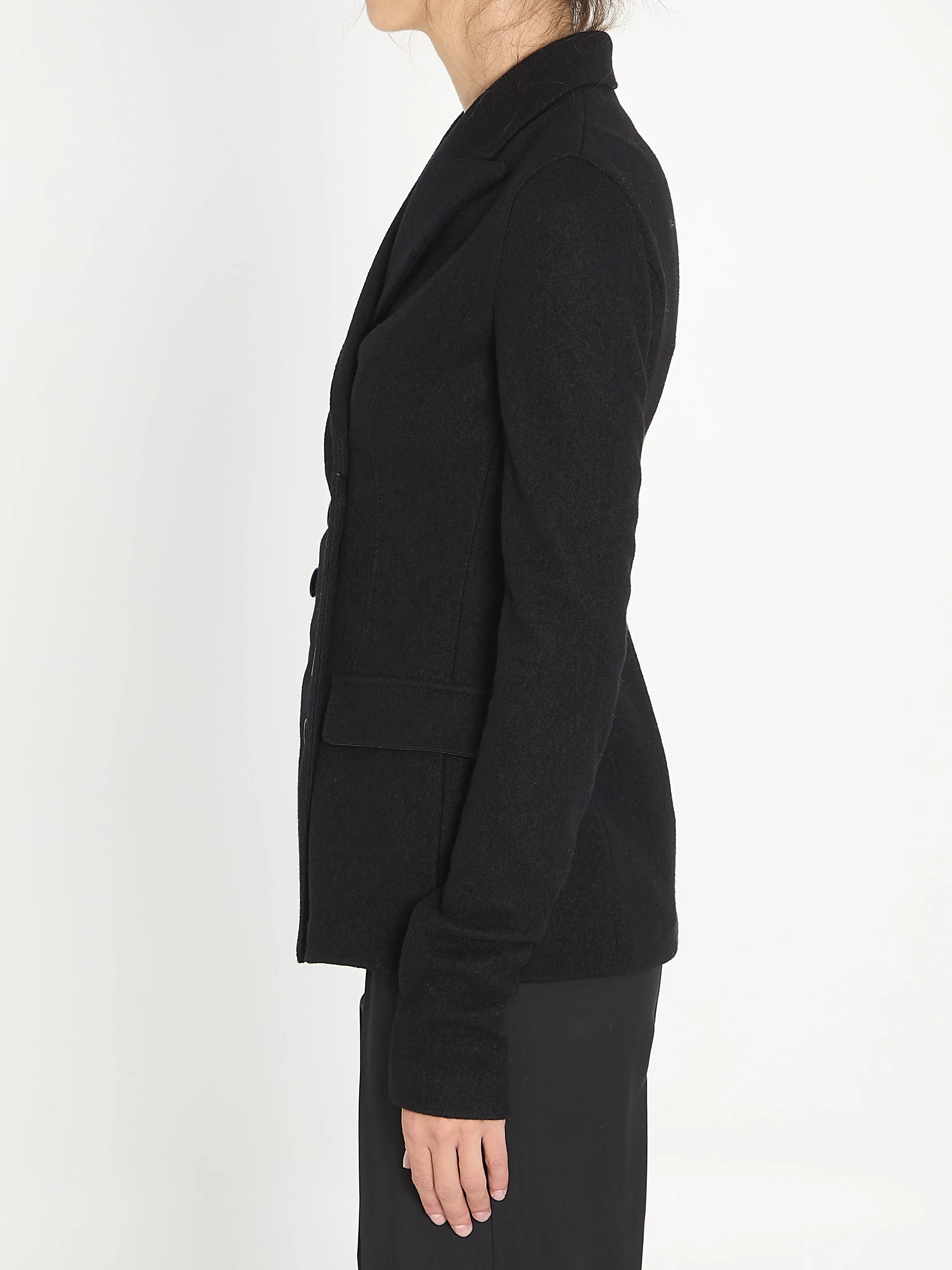 BLACK WOOL BLAZER sold by Lord & Taylor product image thumbnail 3