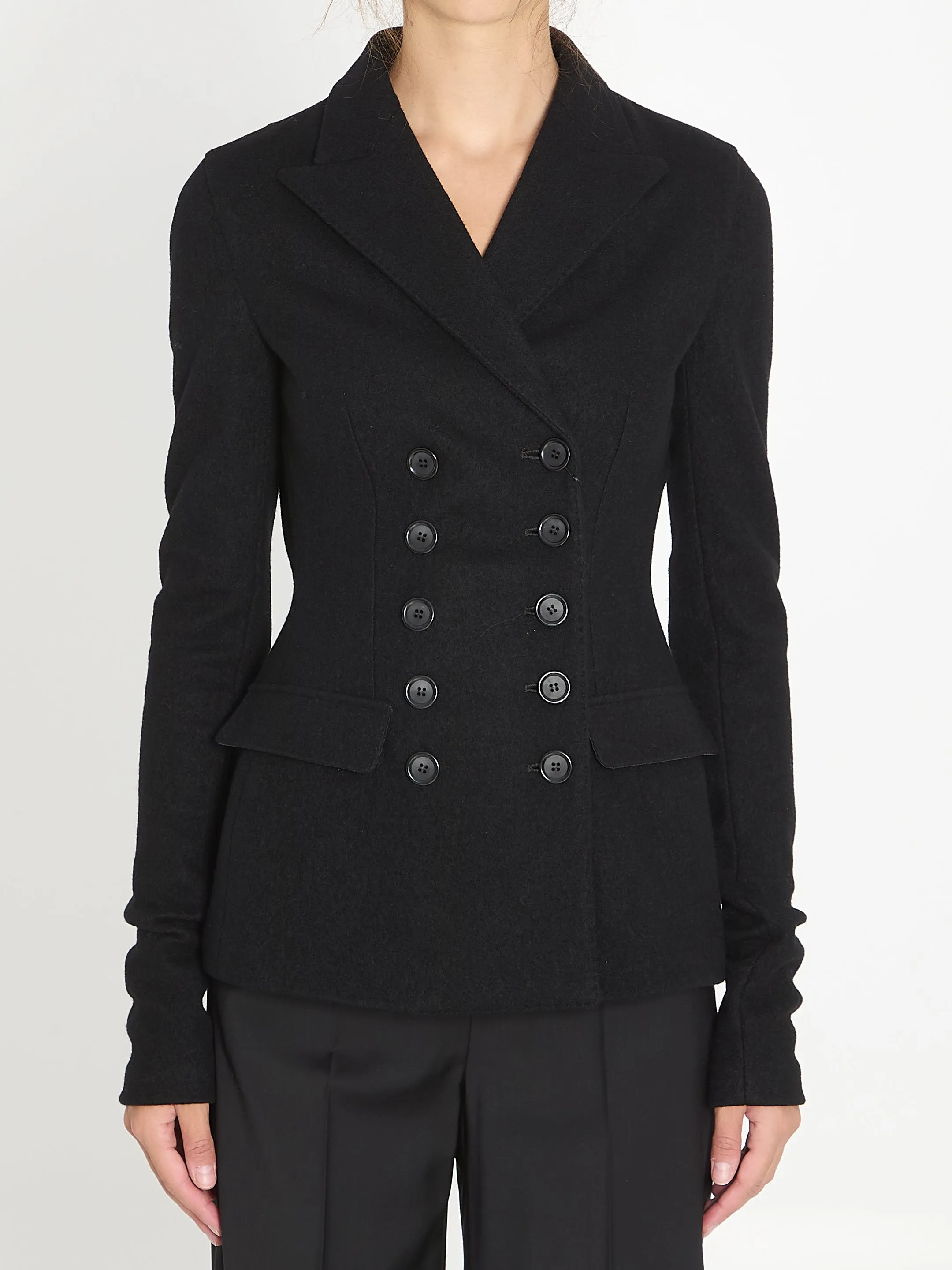 BLACK WOOL BLAZER sold by Lord & Taylor