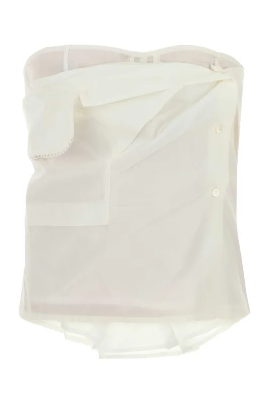 WHITE POPLIN TOP sold by Lord & Taylor