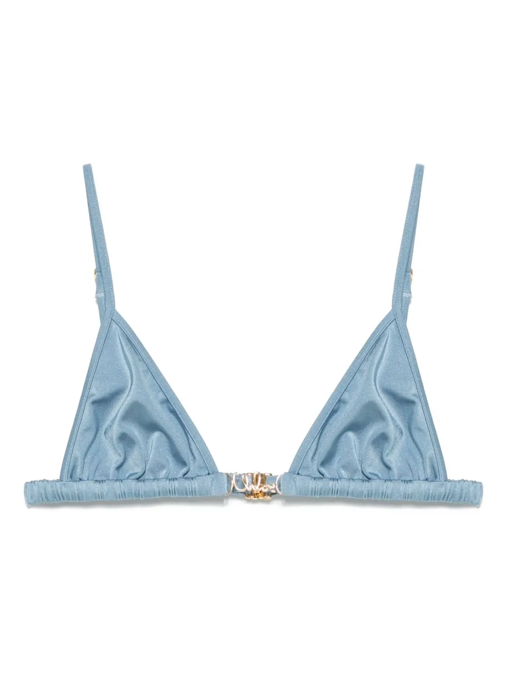 CERULEAN BLUE STRETCH NYLON BIKINI TOP sold by Lord & Taylor