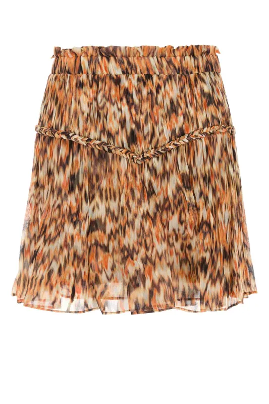 PRINTED CREPE ROUMI MINI SKIRT made by Isabel Marant