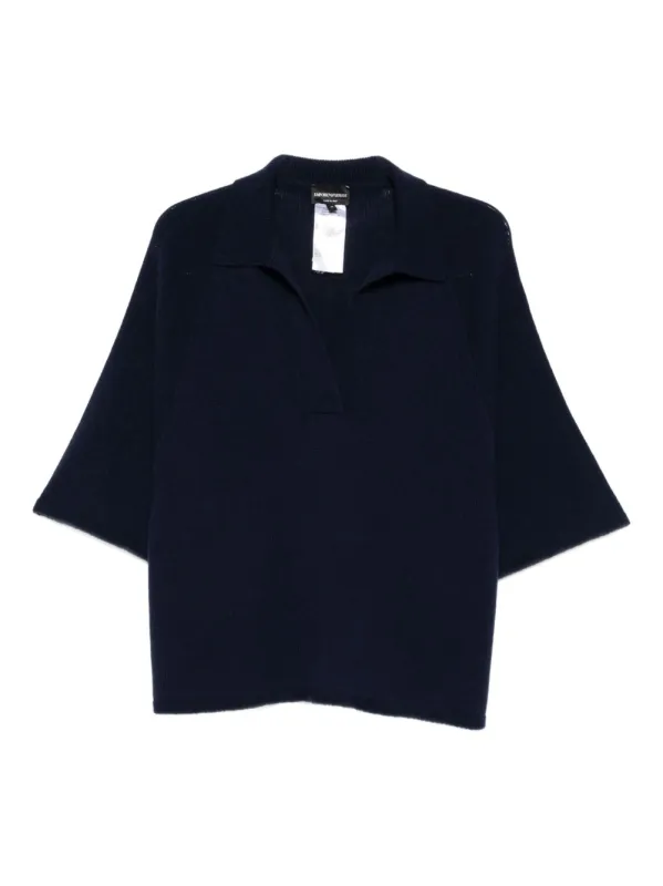 WOOL OVERSIZED POLO SHIRT made by Emporio Armani