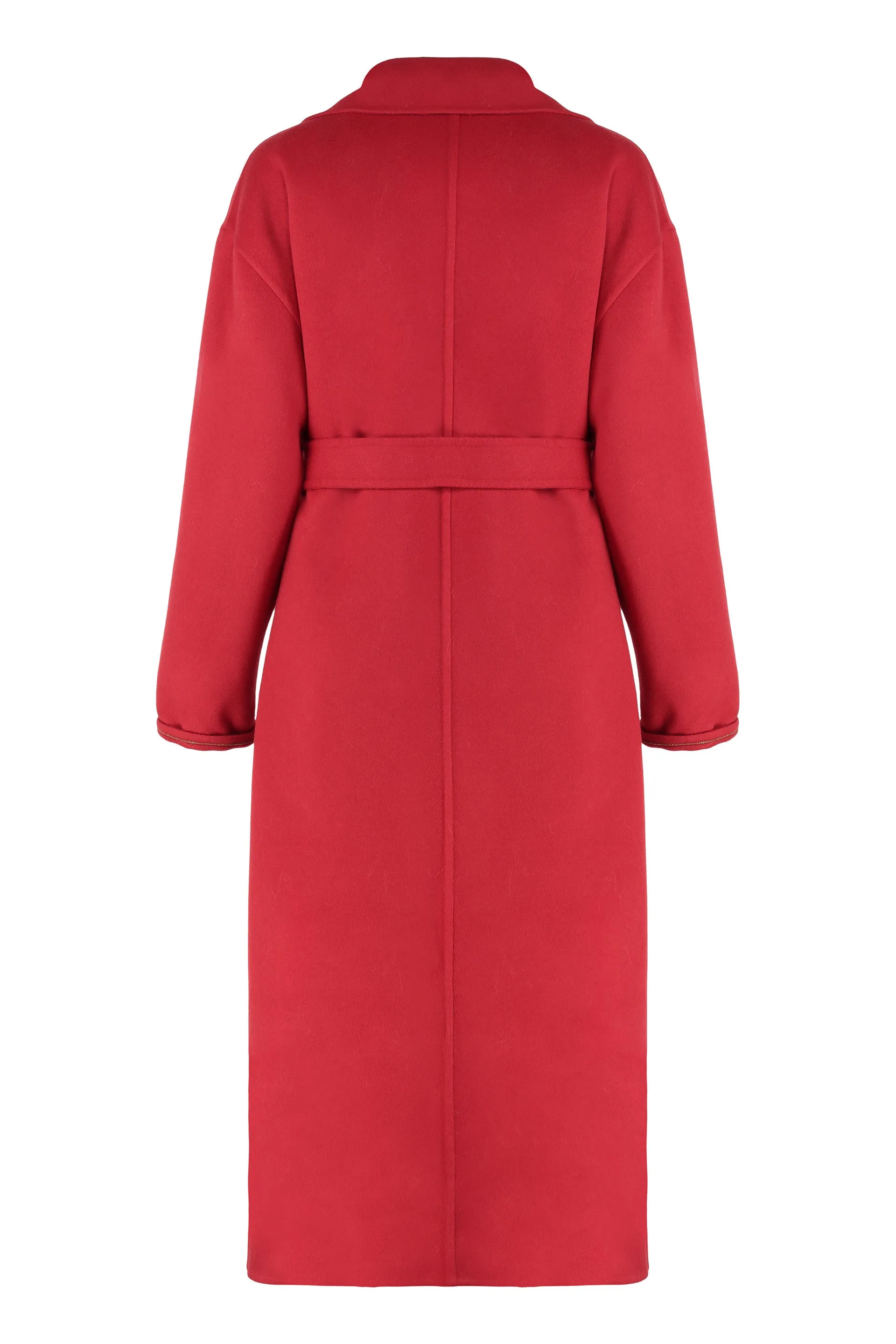 FABIANA FILIPPI RED WOOL AND CASHMERE LONG COAT sold by Lord & Taylor product image thumbnail 2