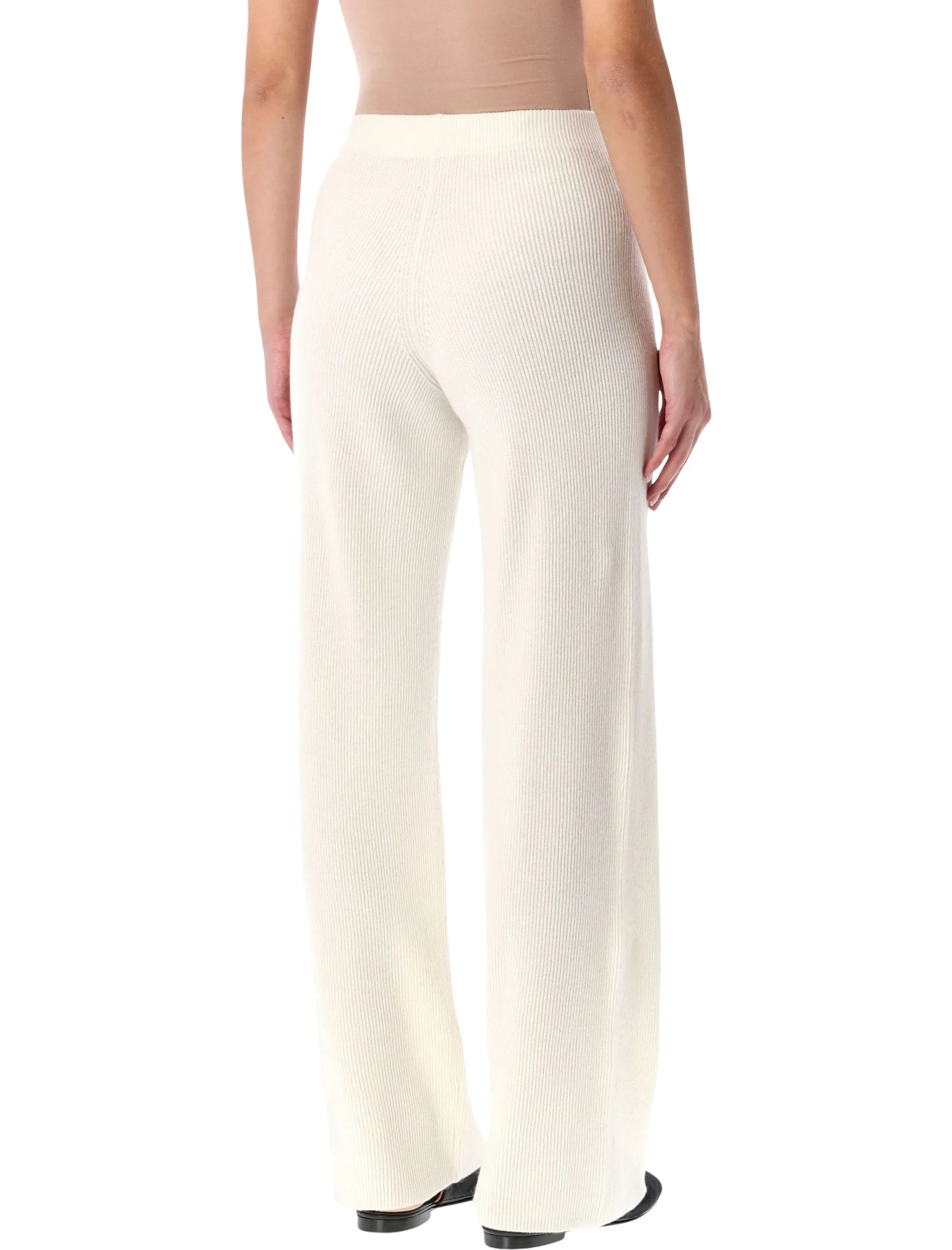 FABIANA FILIPPI IVORY RIBBED WIDE-LEG PANTS sold by Lord & Taylor product image thumbnail 2