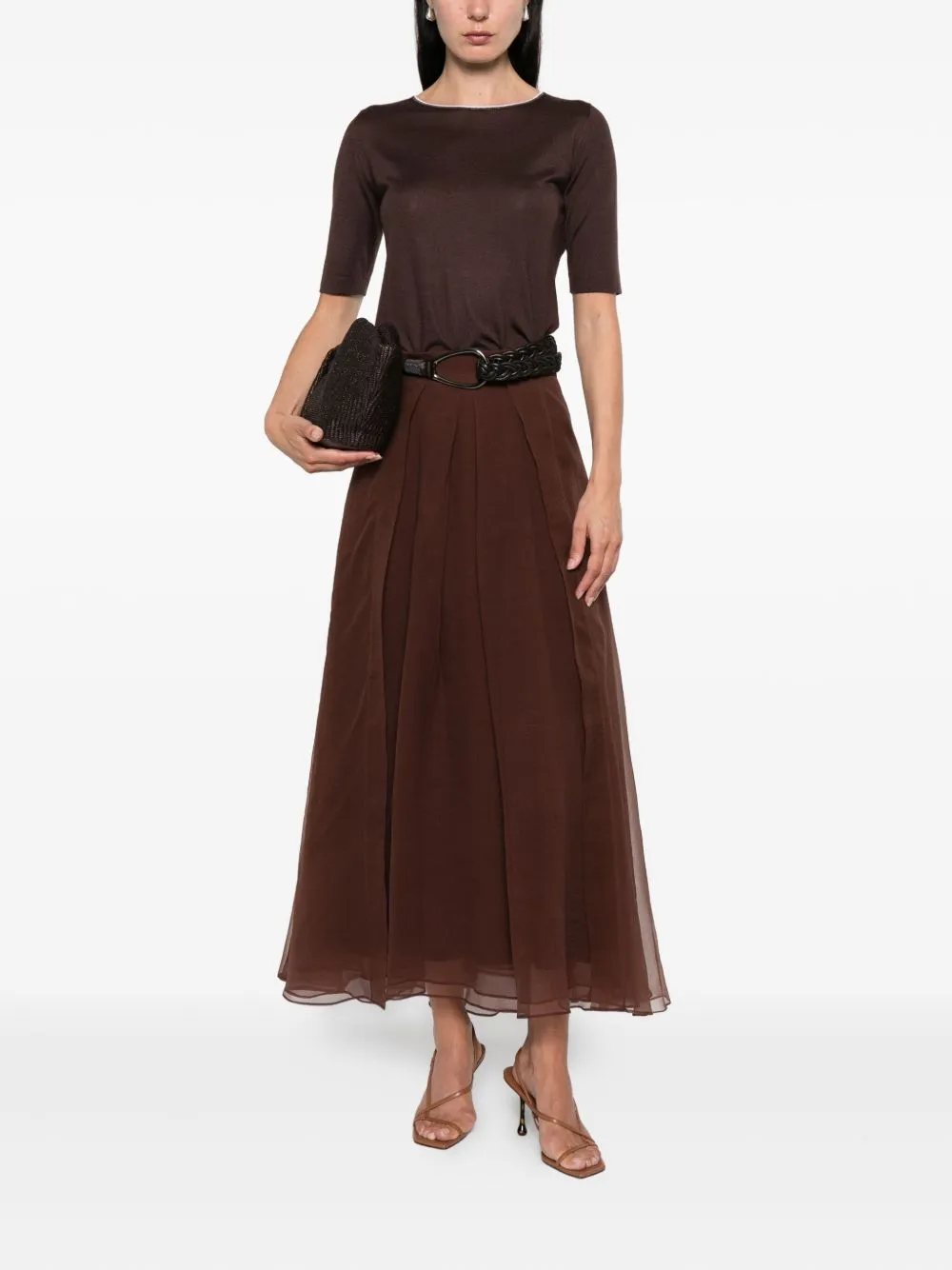 SILK MAXI SKIRT sold by Lord & Taylor product image thumbnail 2