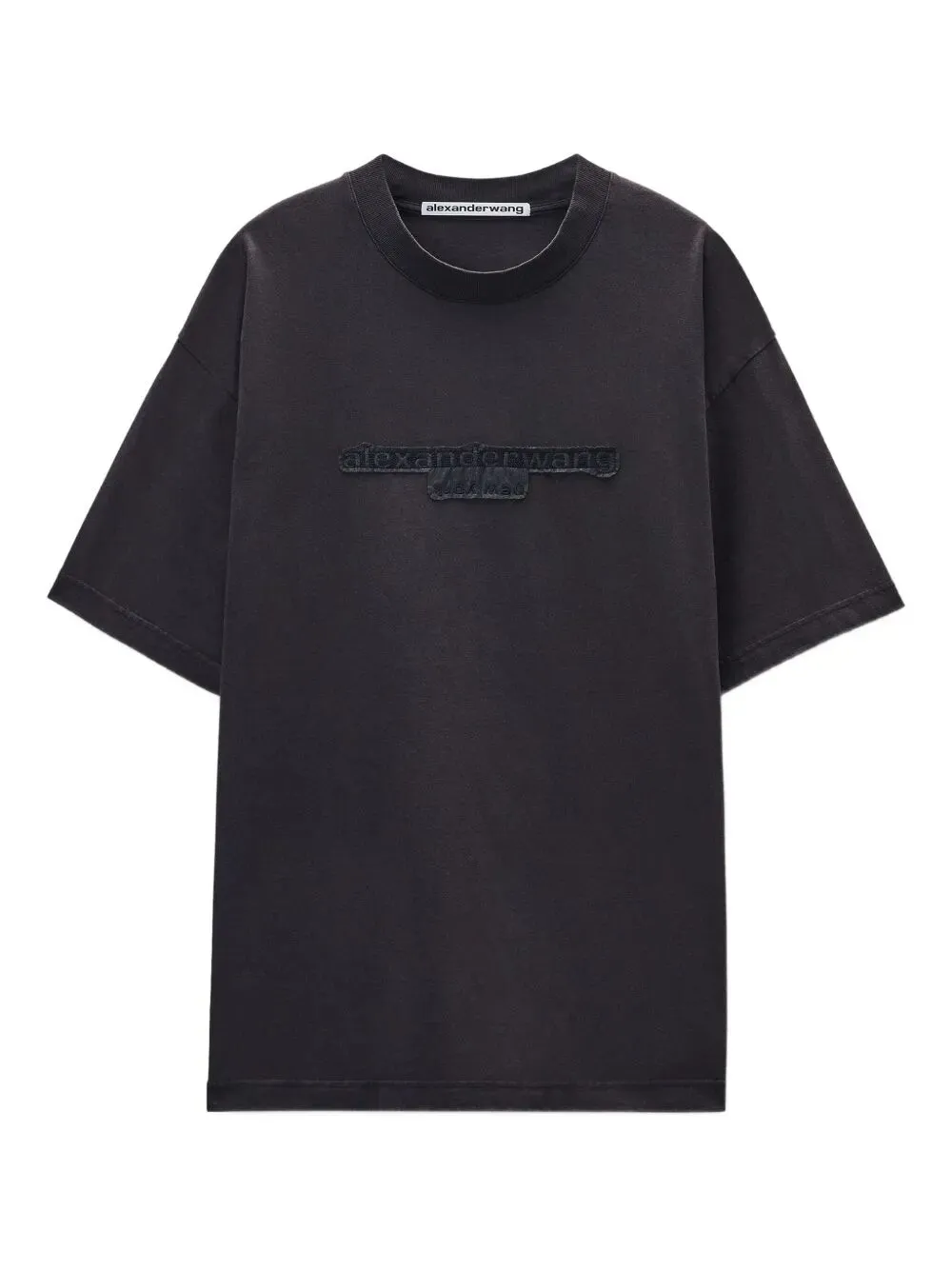 ALEXANDER WANG OVERSIZED GREY DÉLAVÉ COTTON T-SHIRT sold by Lord & Taylor