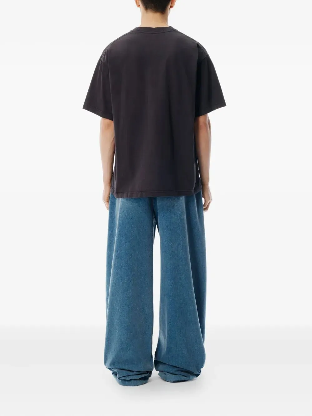 ALEXANDER WANG OVERSIZED GREY DÉLAVÉ COTTON T-SHIRT sold by Lord & Taylor product image thumbnail 2