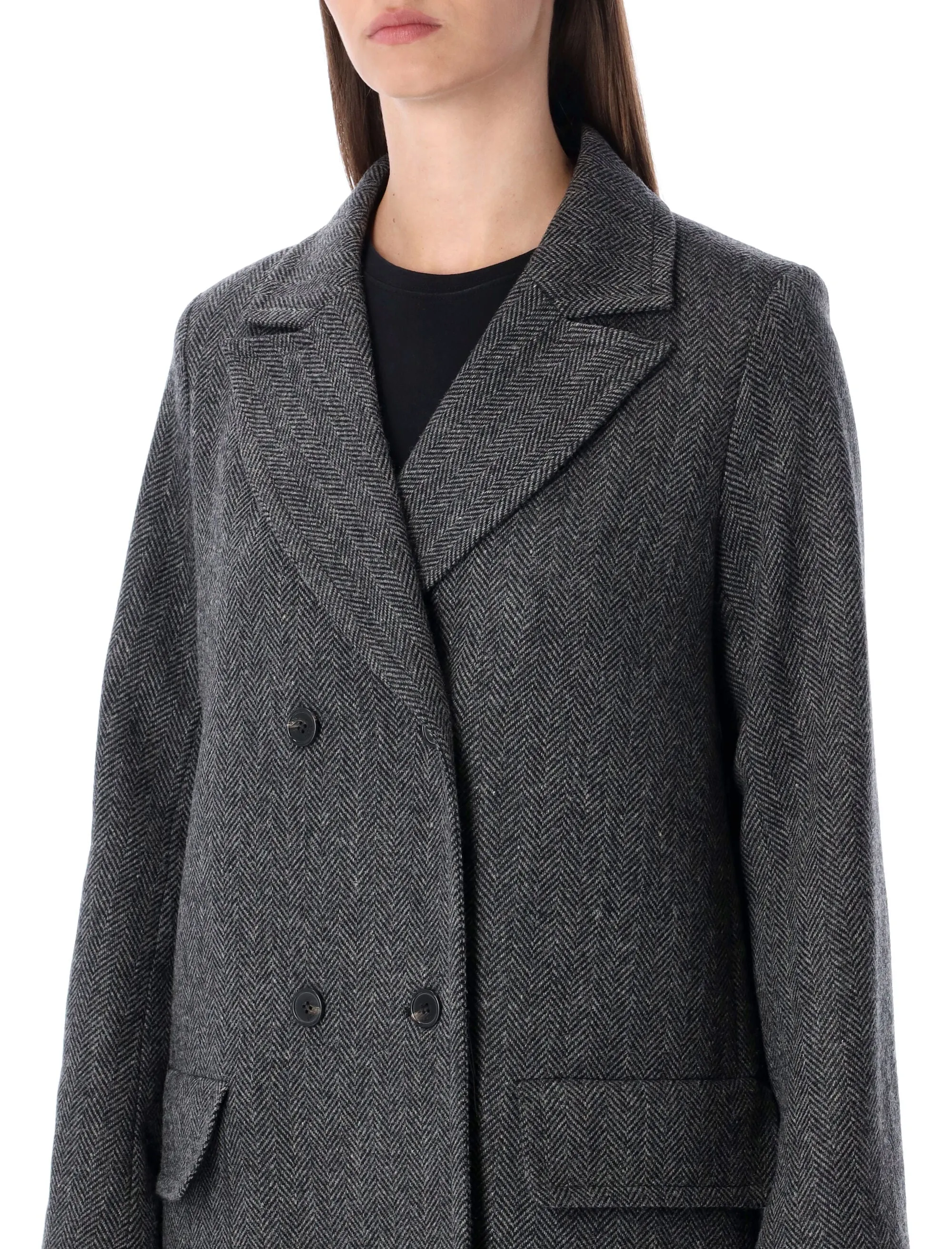 A.P.C. GINNY WOOL DOUBLE-BREASTED COAT sold by Lord & Taylor product image thumbnail 3