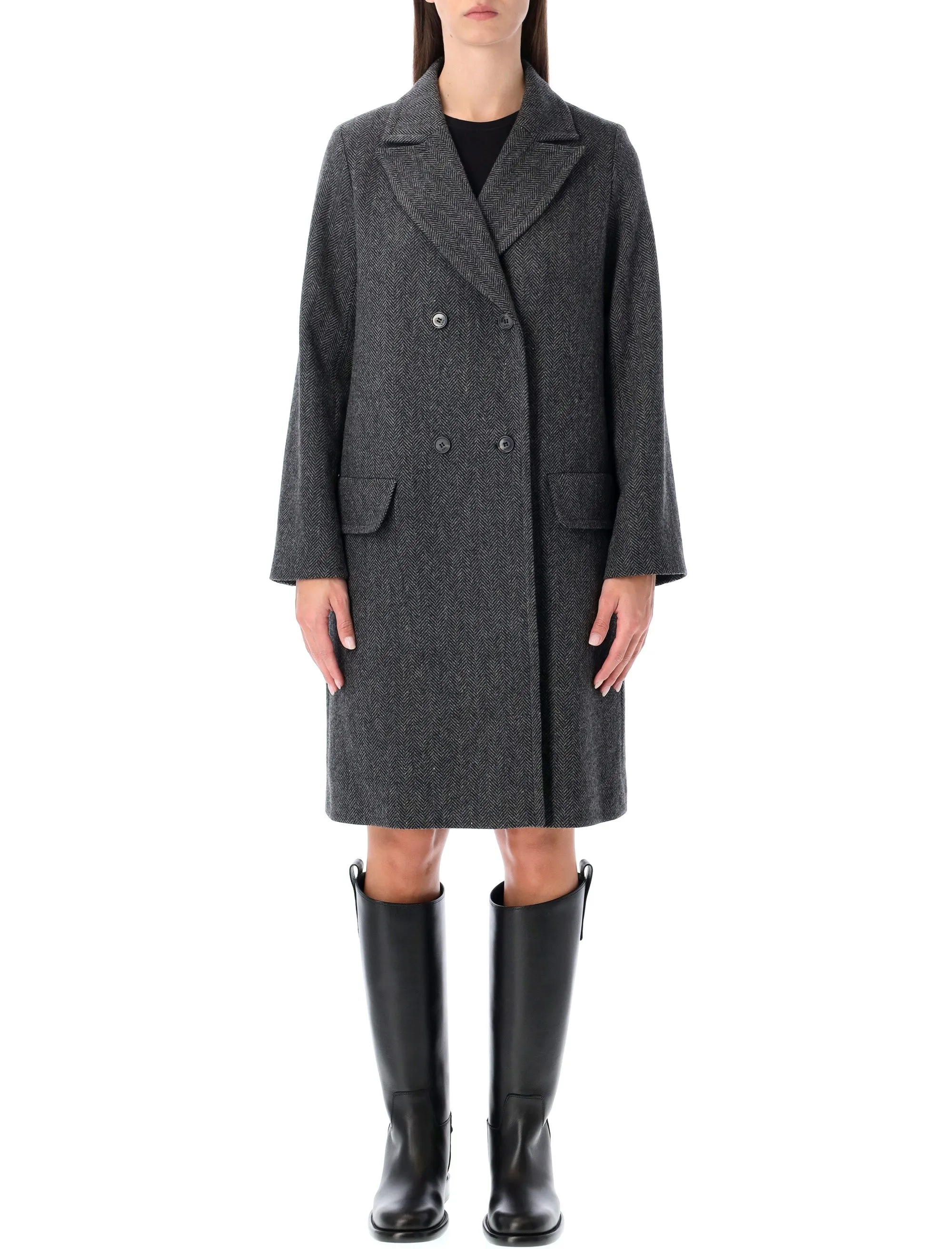 A.P.C. GINNY WOOL DOUBLE-BREASTED COAT sold by Lord & Taylor